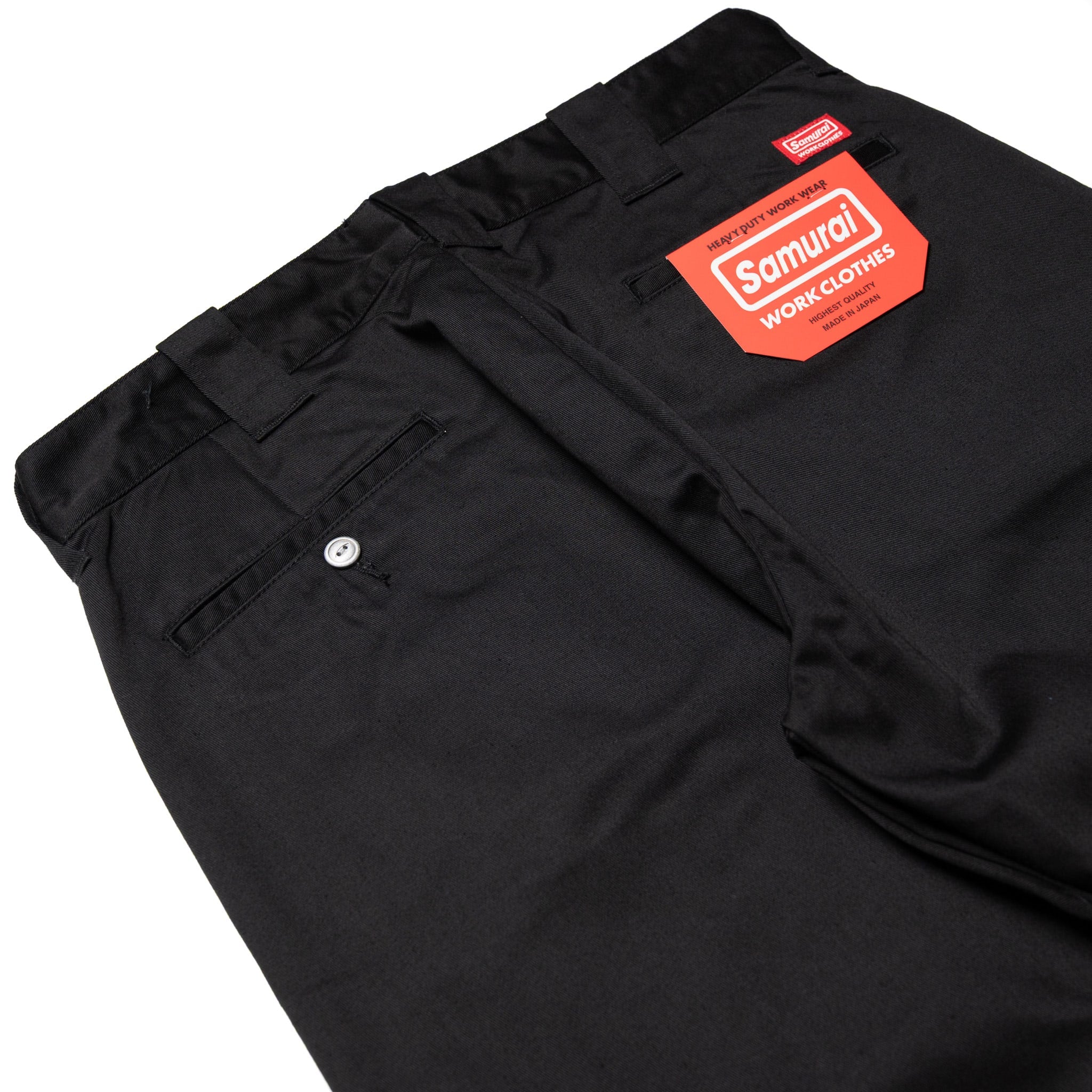 SWC500WP-CE T/C Twill Trousers - Mid Rise Slim Straight - Black