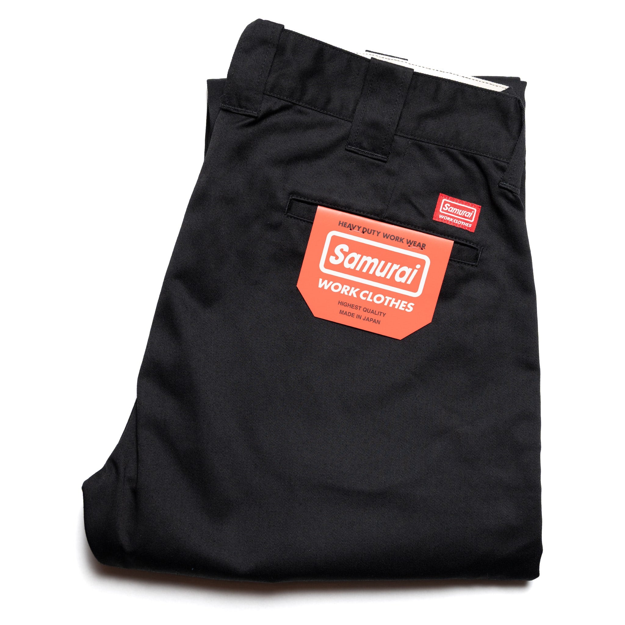 SWC500WP-CE T/C Twill Trousers - Mid Rise Slim Straight - Black