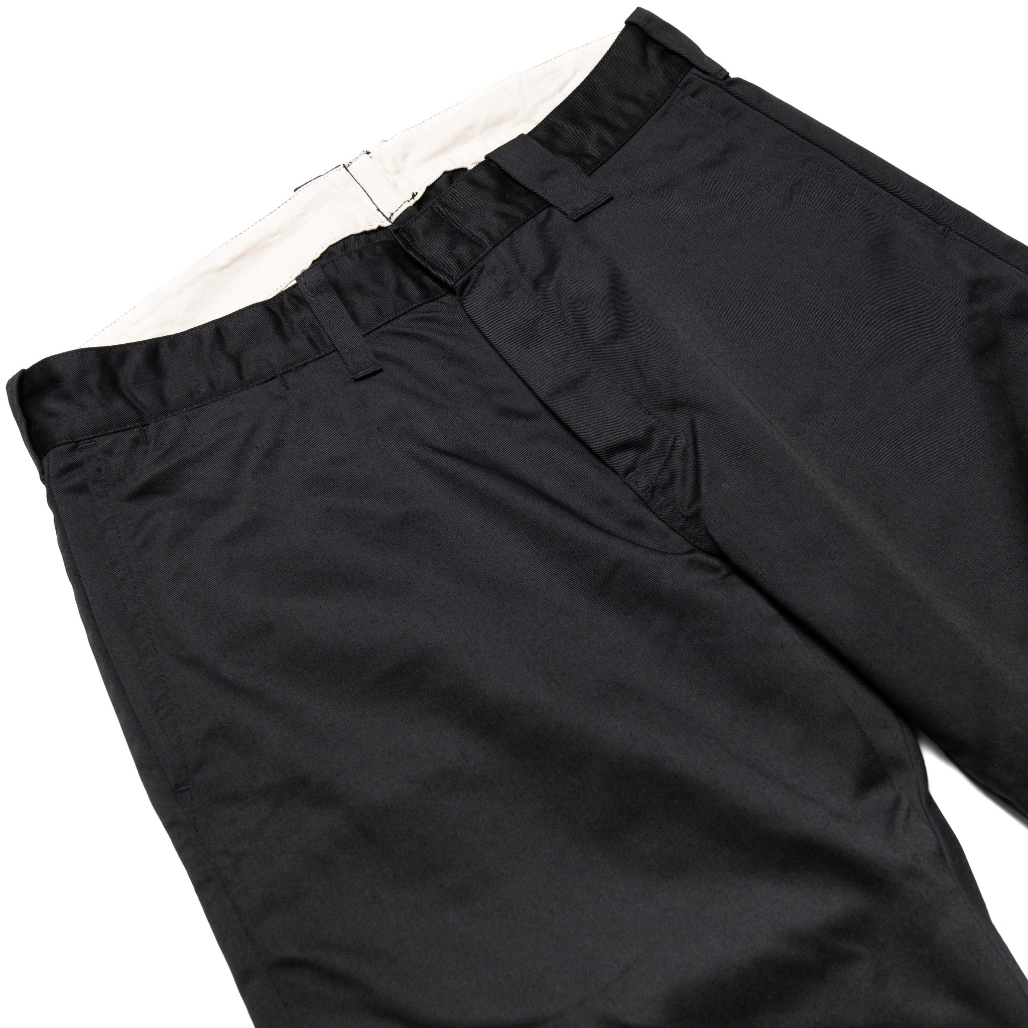 SWC500WP-CE T/C Twill Trousers - Mid Rise Slim Straight - Black