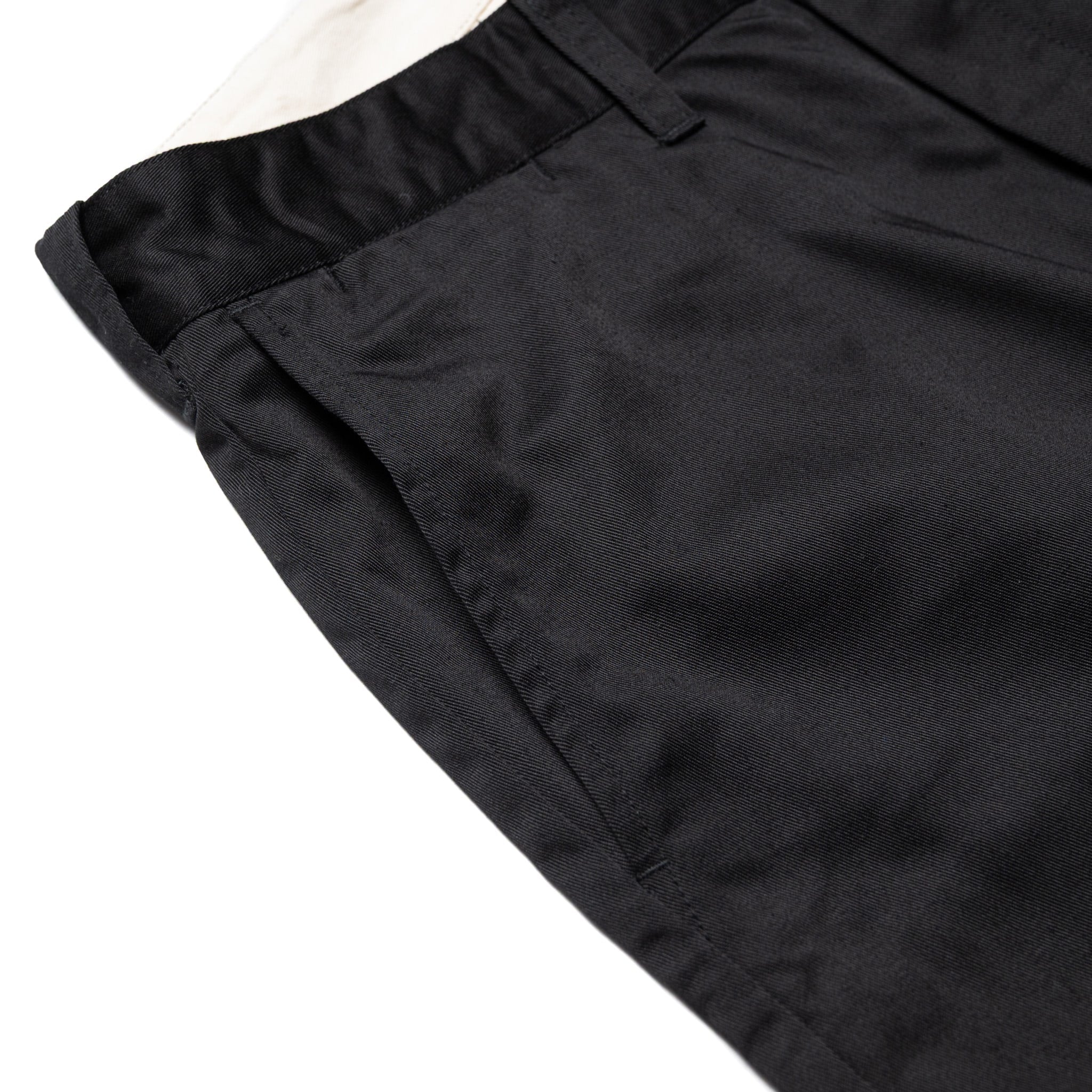 SWC500WP-CE T/C Twill Trousers - Mid Rise Slim Straight - Black