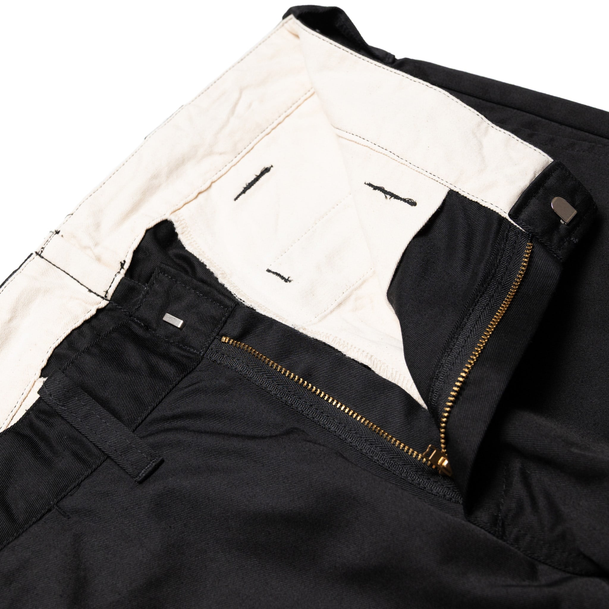 SWC500WP-CE T/C Twill Trousers - Mid Rise Slim Straight - Black
