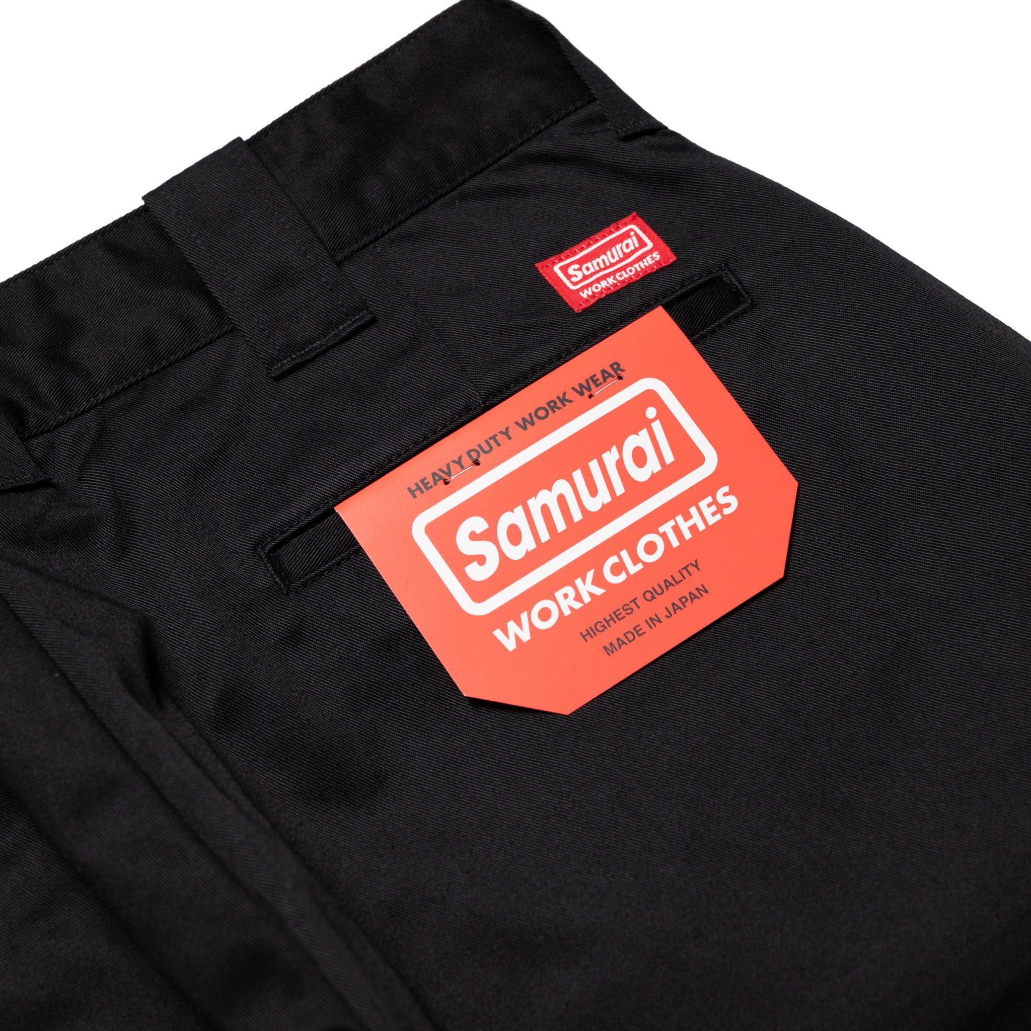 SWC500WP-CE T/C Twill Trousers - Mid Rise Slim Straight - Black