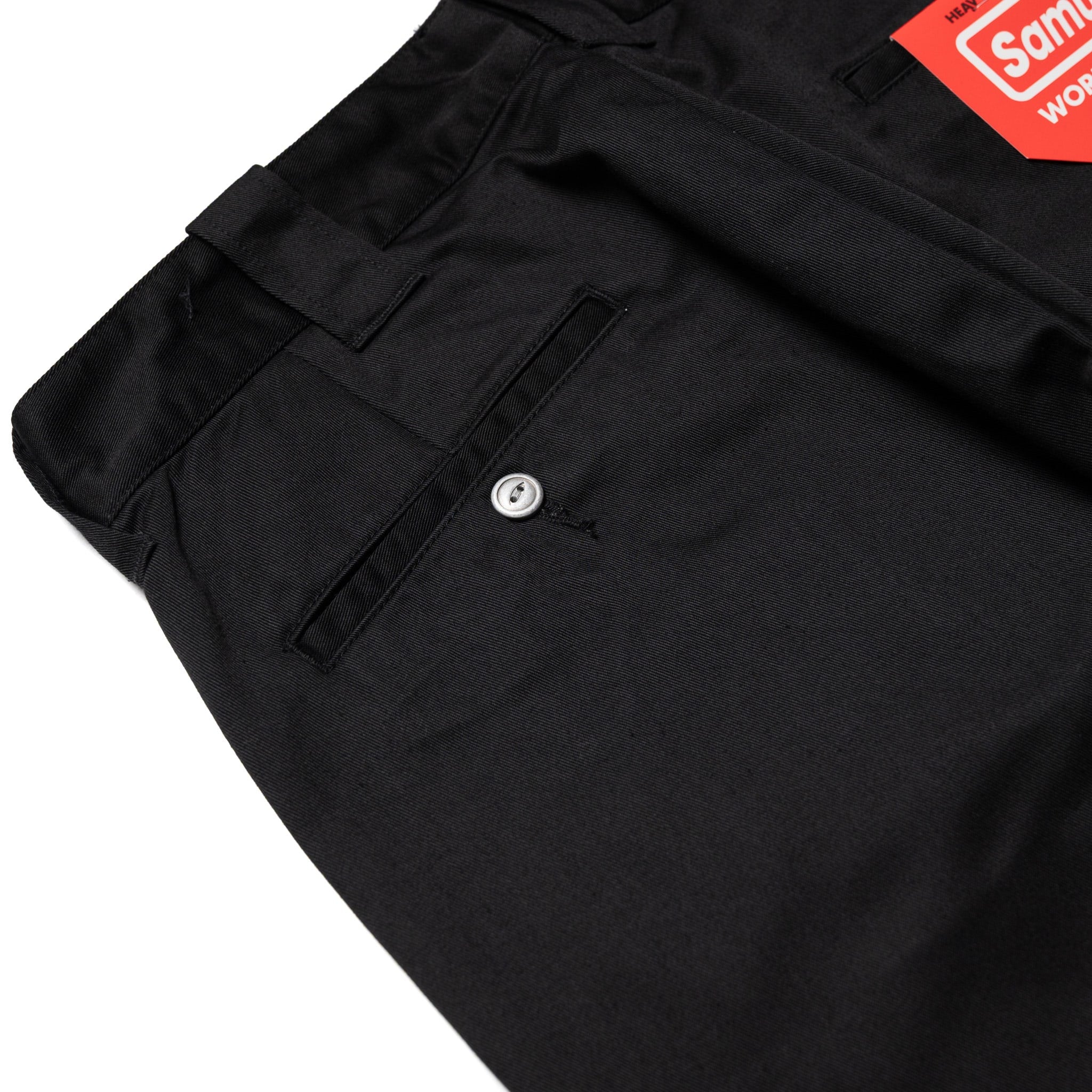 SWC500WP-CE T/C Twill Trousers - Mid Rise Slim Straight - Black