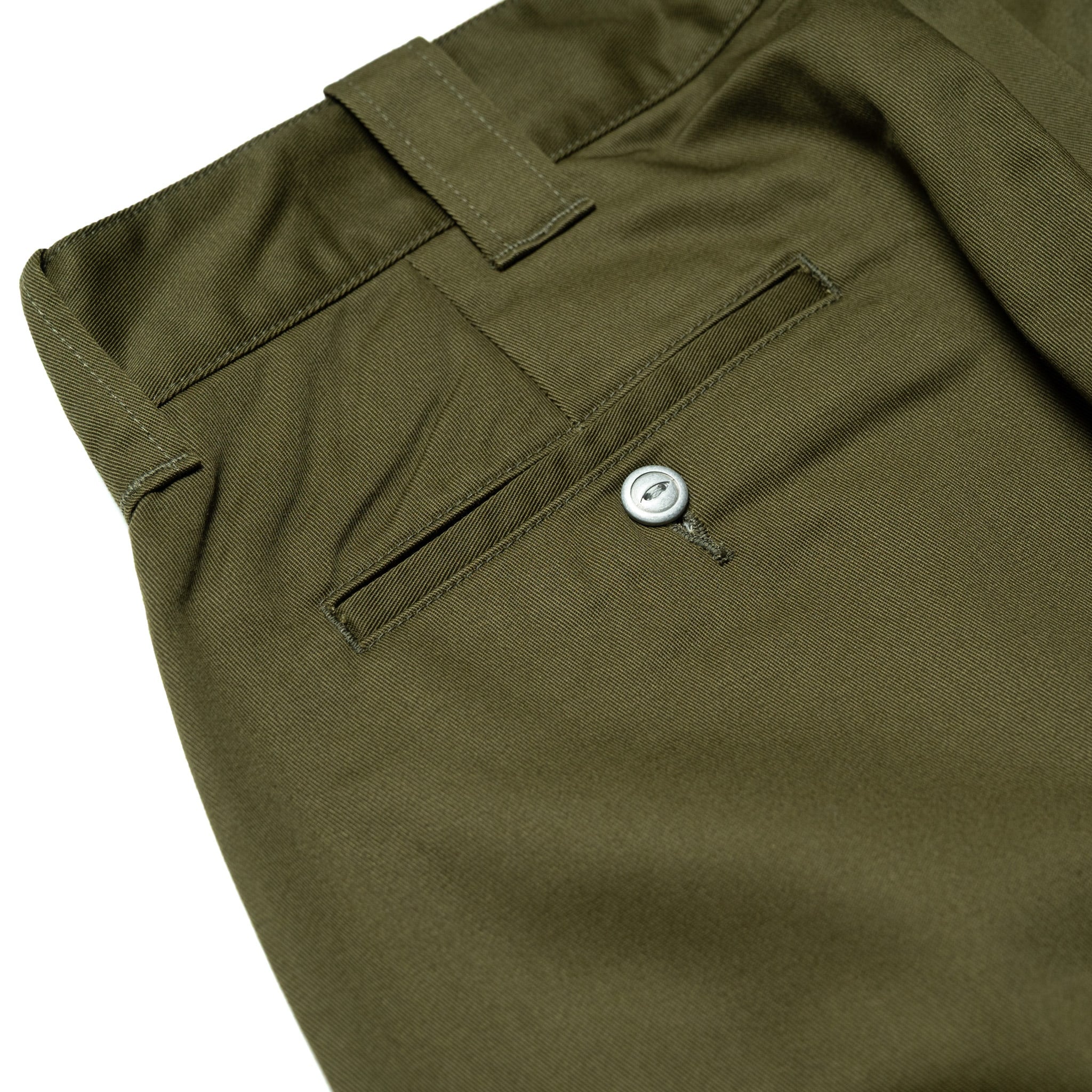 SWC500WP-CE T/C Twill Trousers - Mid Rise Slim Straight - Olive
