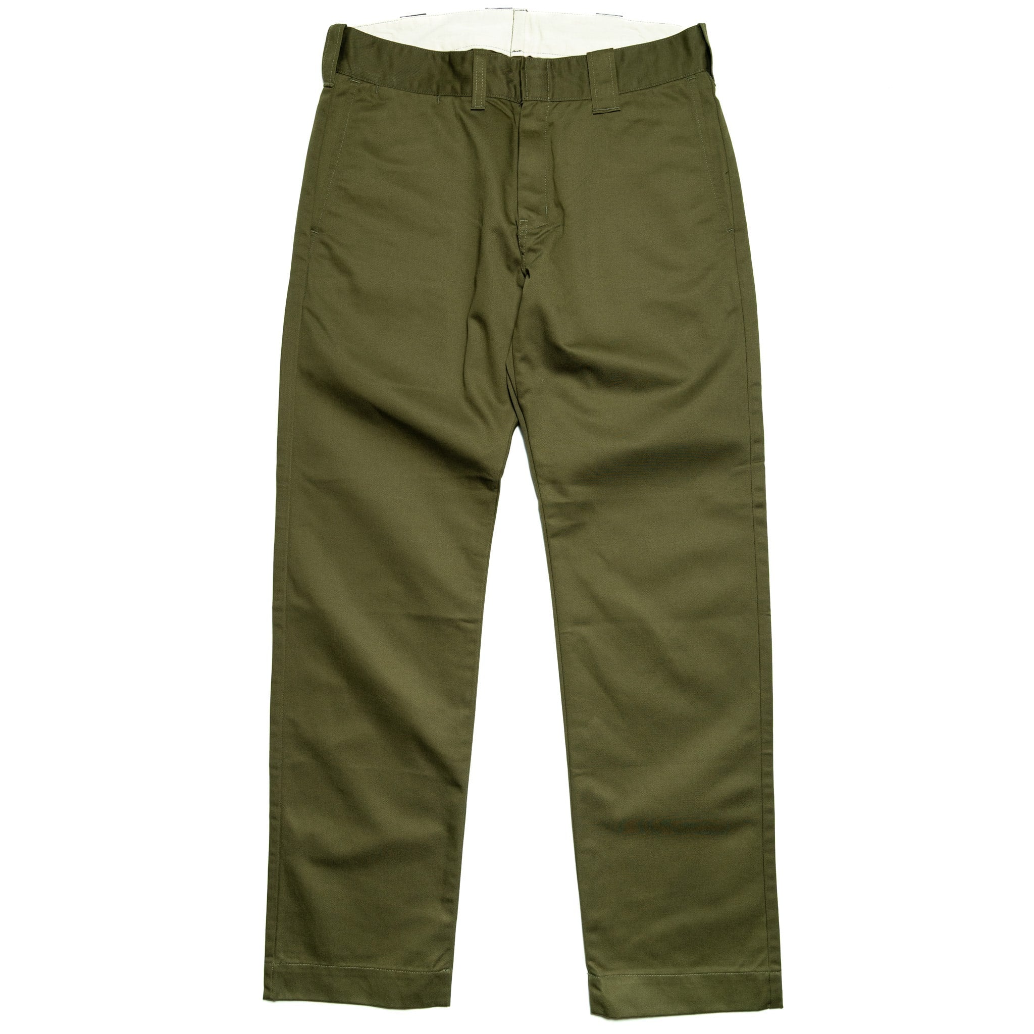 SWC500WP-CE T/C Twill Trousers - Mid Rise Slim Straight - Olive