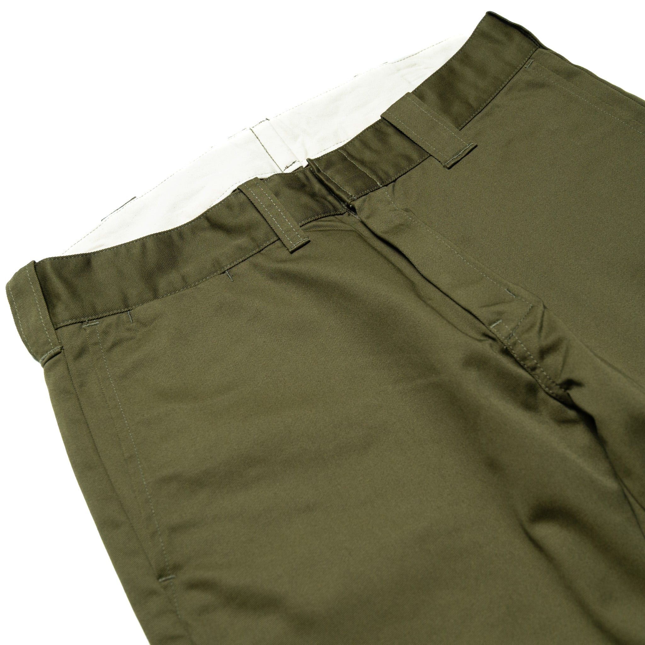 SWC500WP-CE T/C Twill Trousers - Mid Rise Slim Straight - Olive