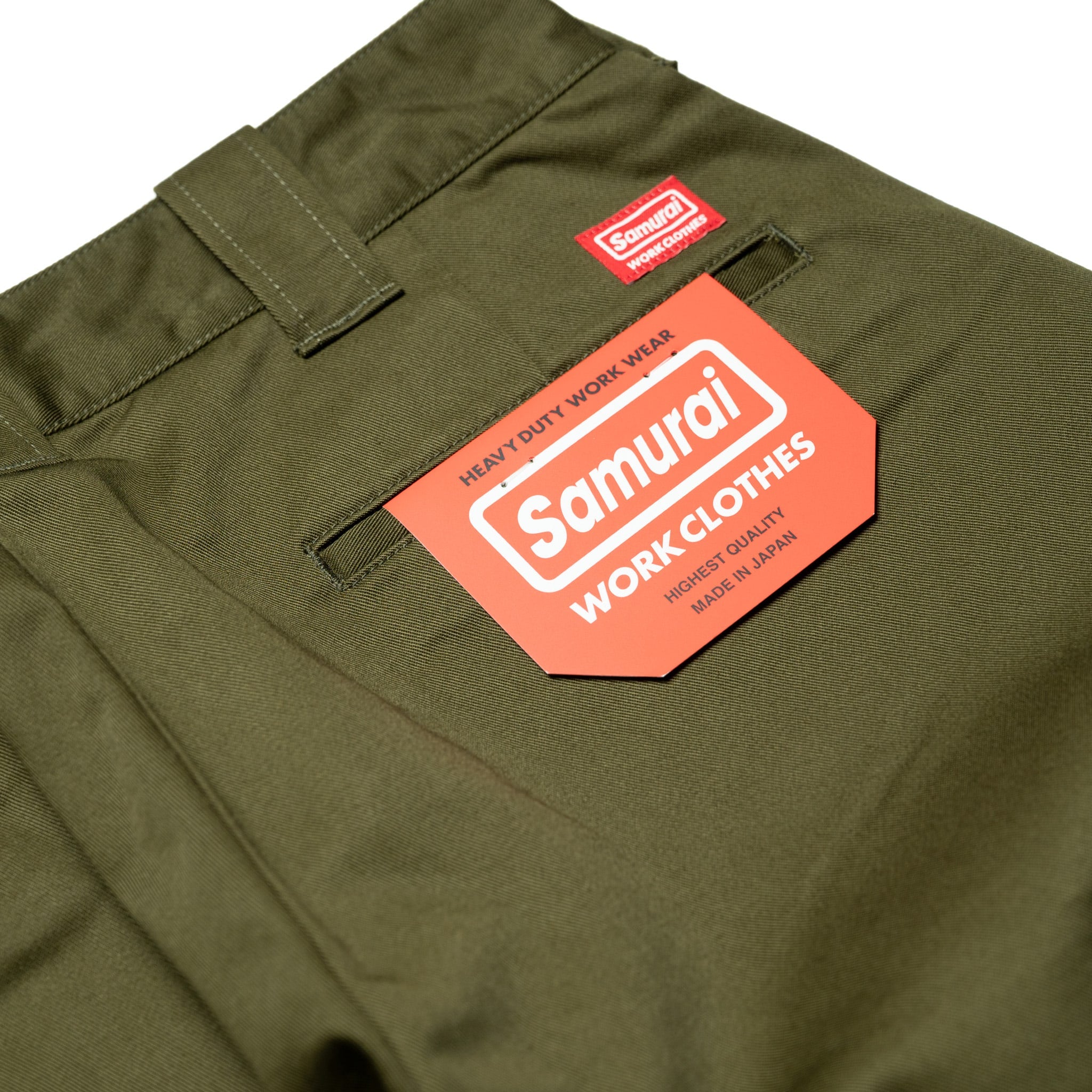 SWC500WP-CE T/C Twill Trousers - Mid Rise Slim Straight - Olive