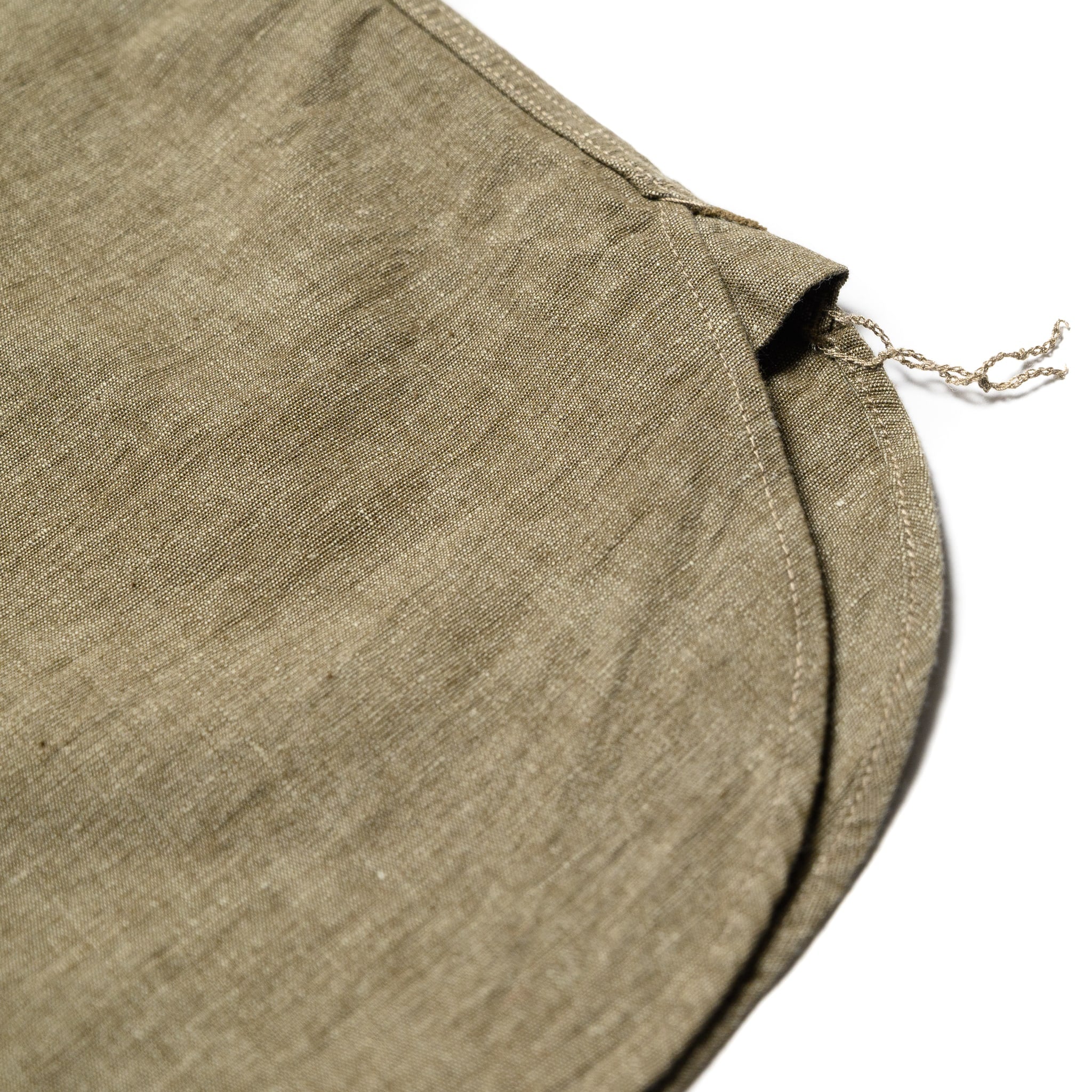 5723 Chambray Short Sleeve Shirt - Army Green
