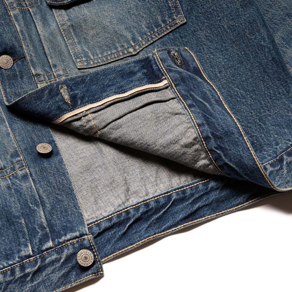 D4536UW 1950s Wash 12.5oz Selvedge Denim Type II Jacket