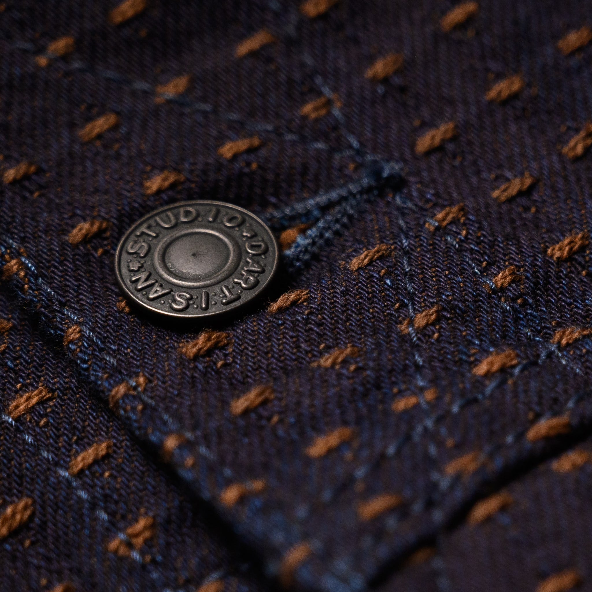 D4608 15oz Indigo Kakishibu Sashiko Jacket