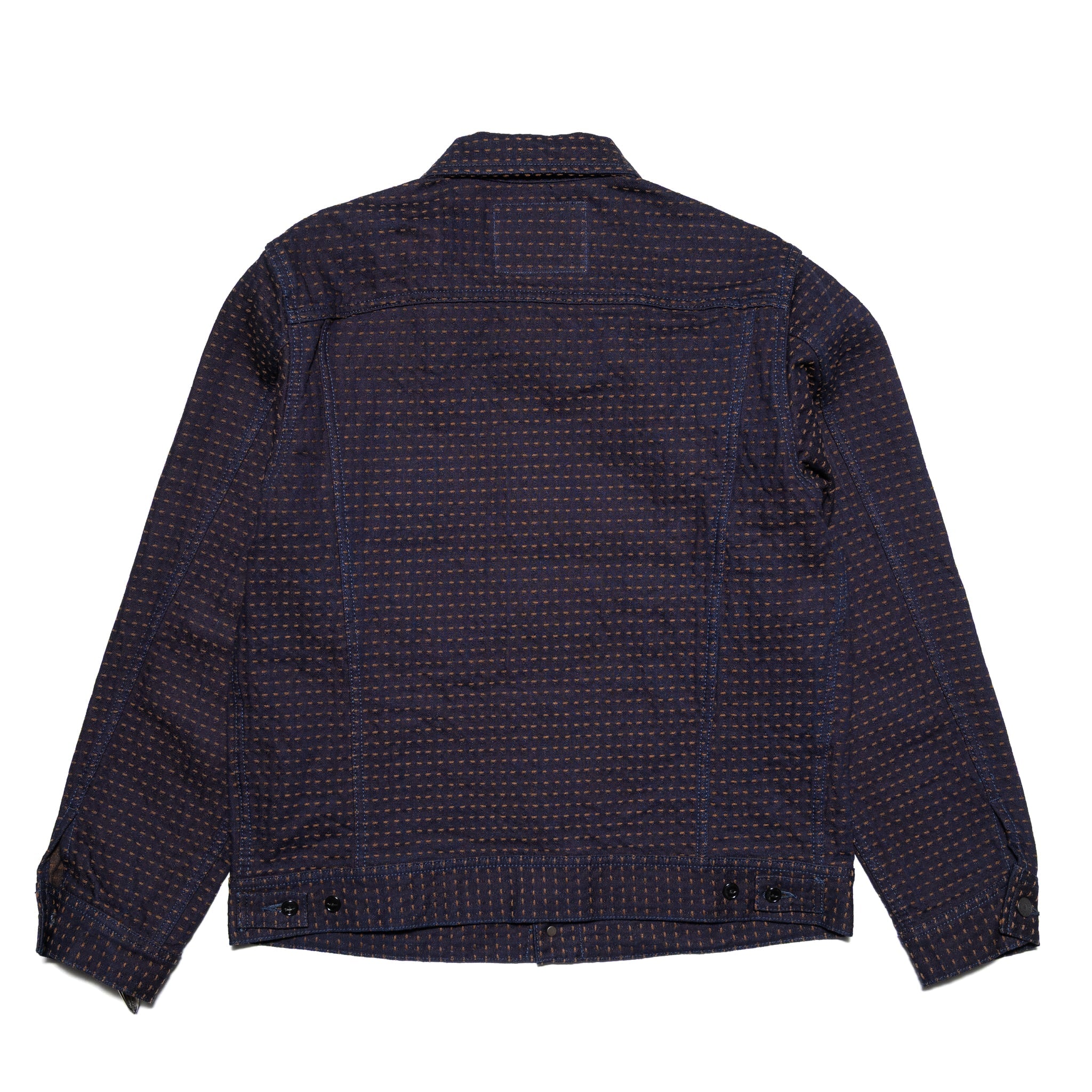 D4608 15oz Indigo Kakishibu Sashiko Jacket