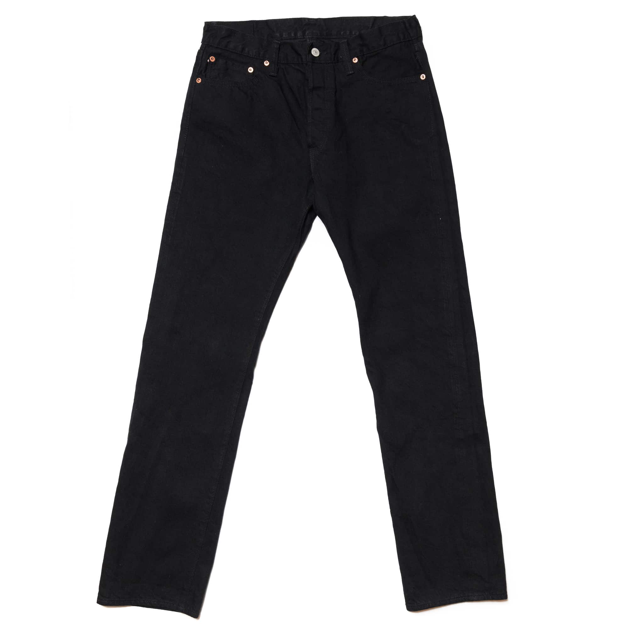 Sugar Cane SC41470 13oz Selvedge Denim Slim Tapered - Black FrontSugar Cane SC41470 13oz Selvedge Denim Slim Tapered Black Front