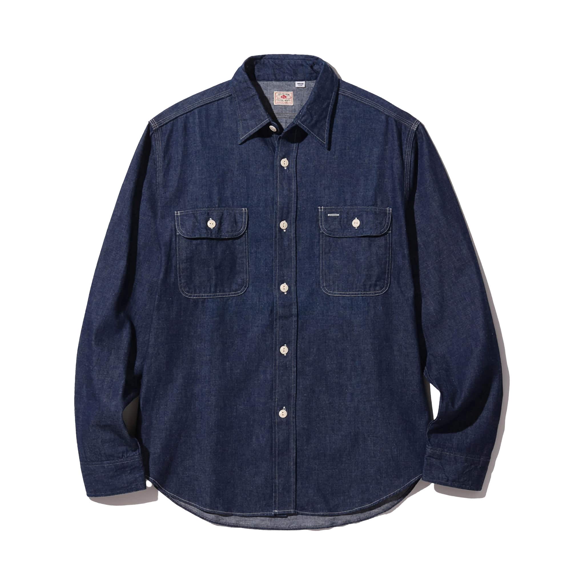 SC27852 Selvedge Denim Work Shirt - Indigo