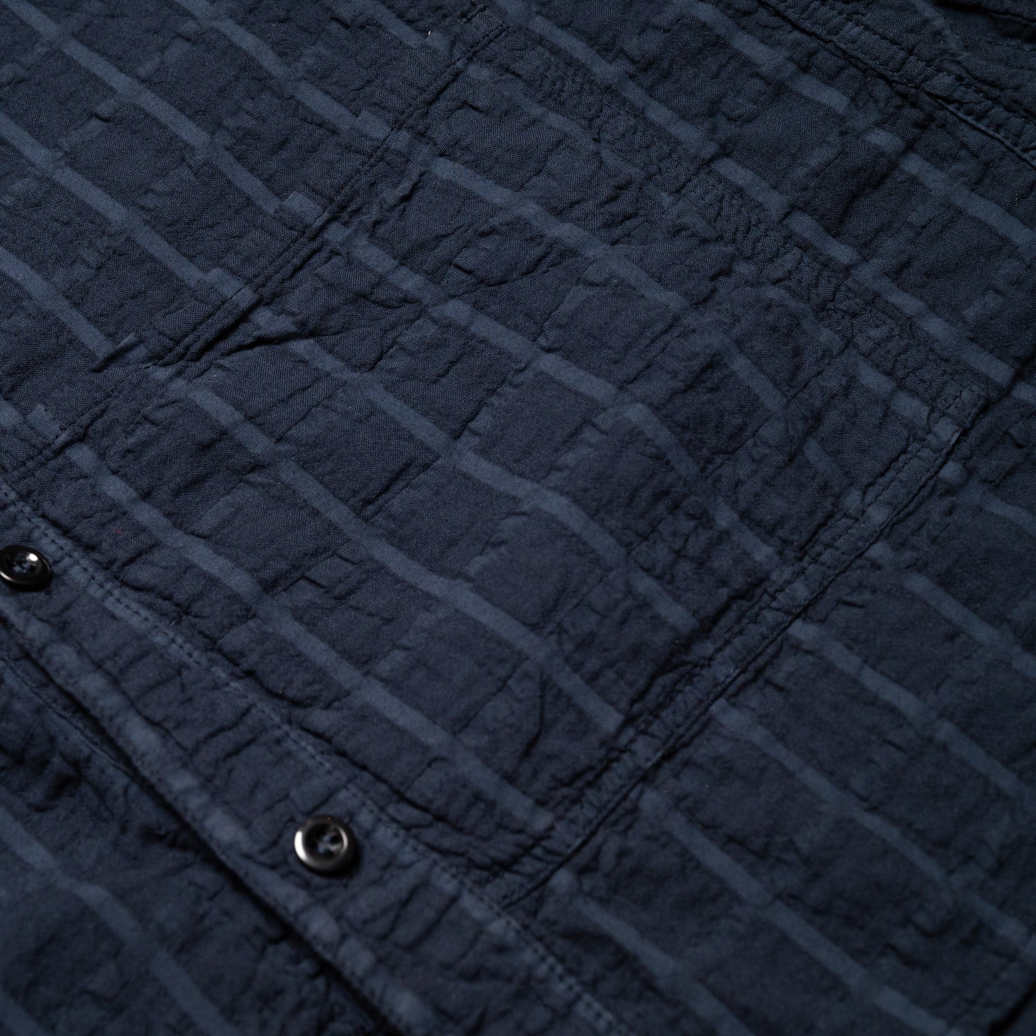 468 Flipped Coller Shirt Airbag Cambric - Hadal Blue