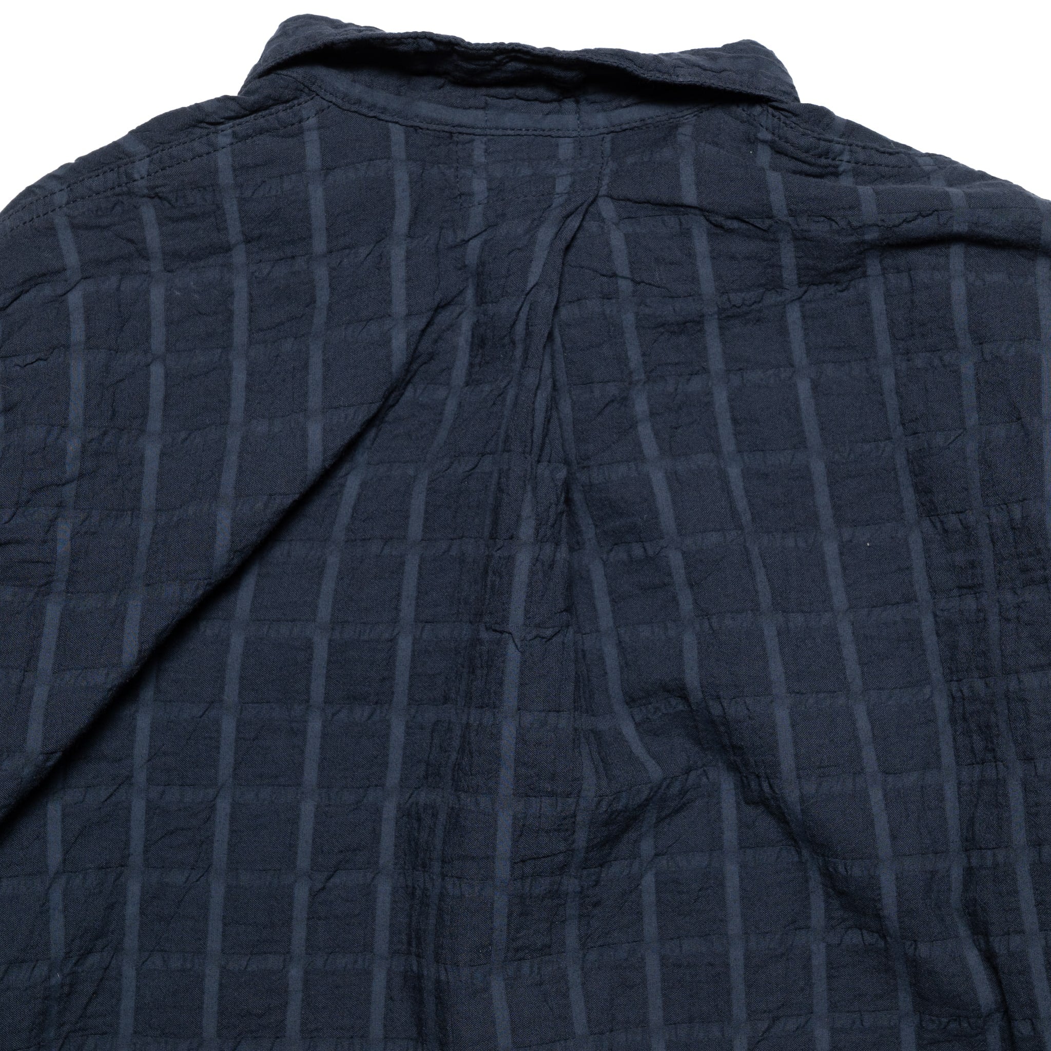 468 Flipped Coller Shirt Airbag Cambric - Hadal Blue