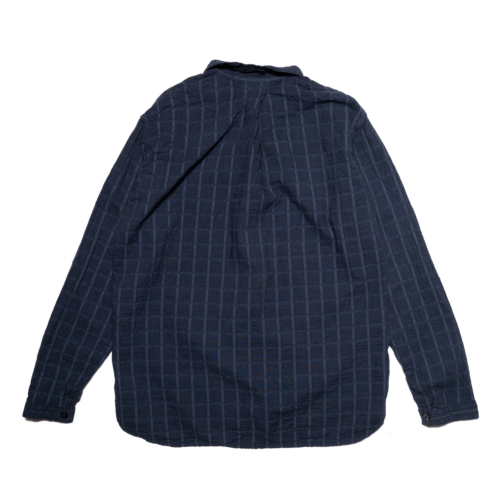 468 Flipped Coller Shirt Airbag Cambric - Hadal Blue