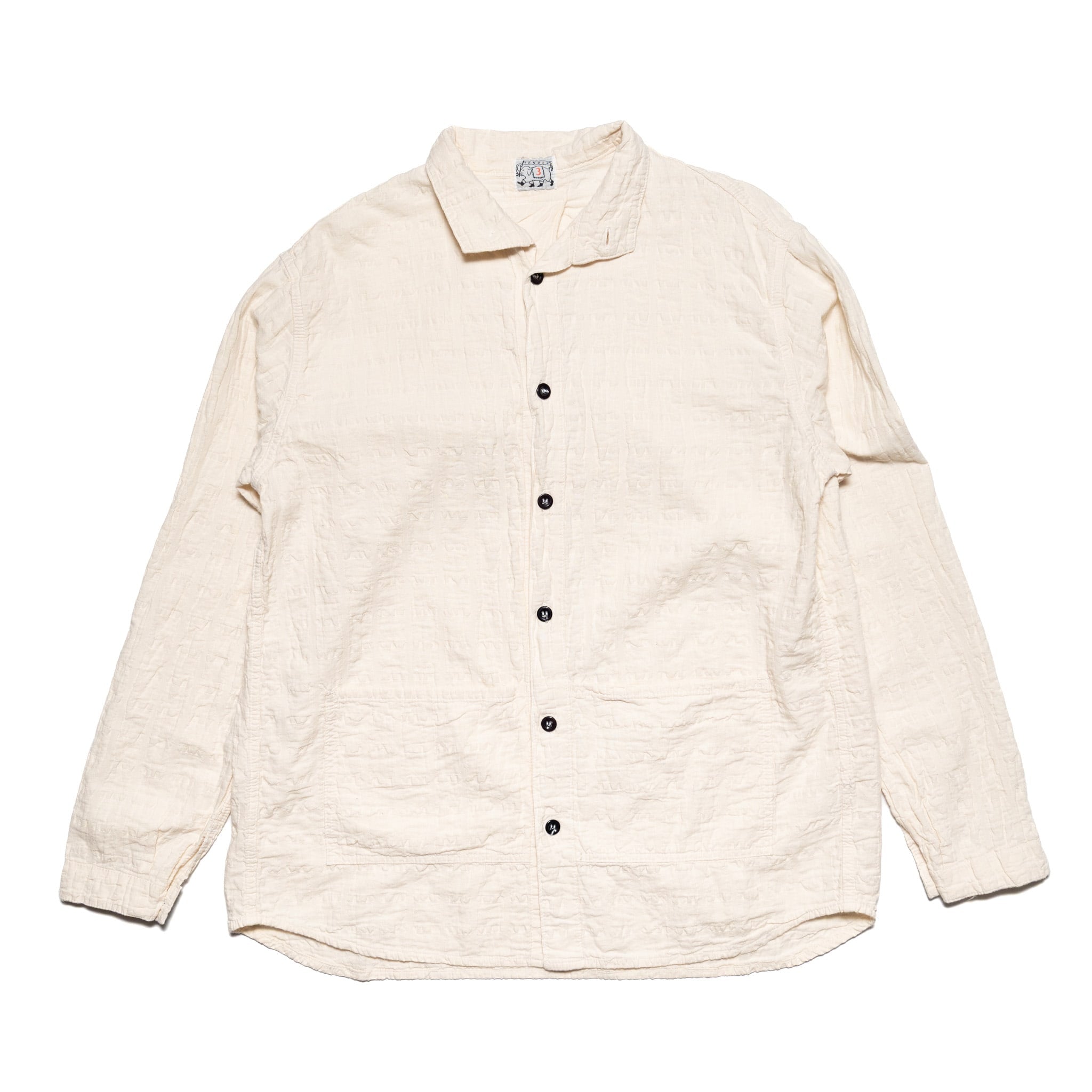 468 Flipped Coller Shirt Airbag Cambric - Rinsed