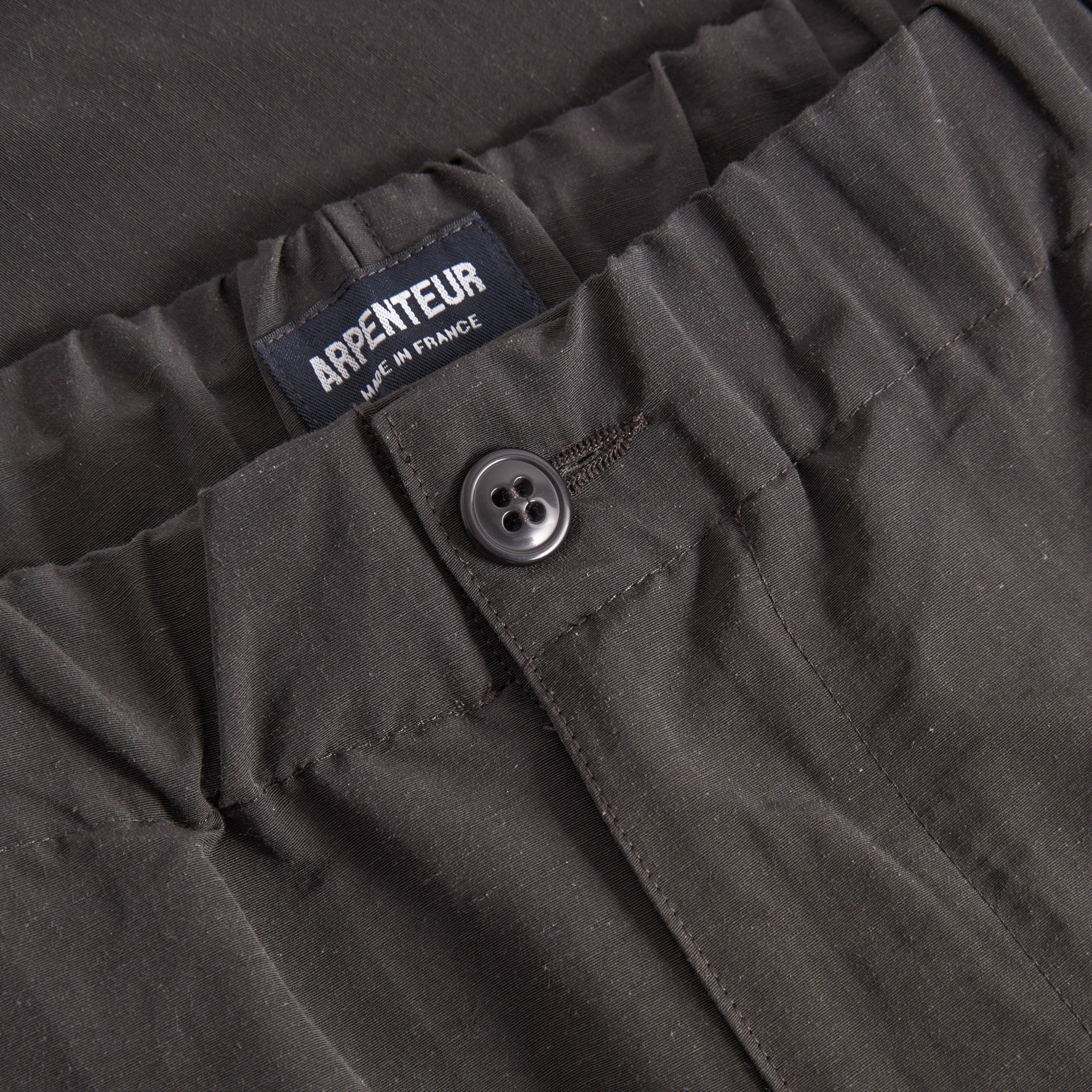 Terra Shorts Cotton Nylon Linen - Charcoal