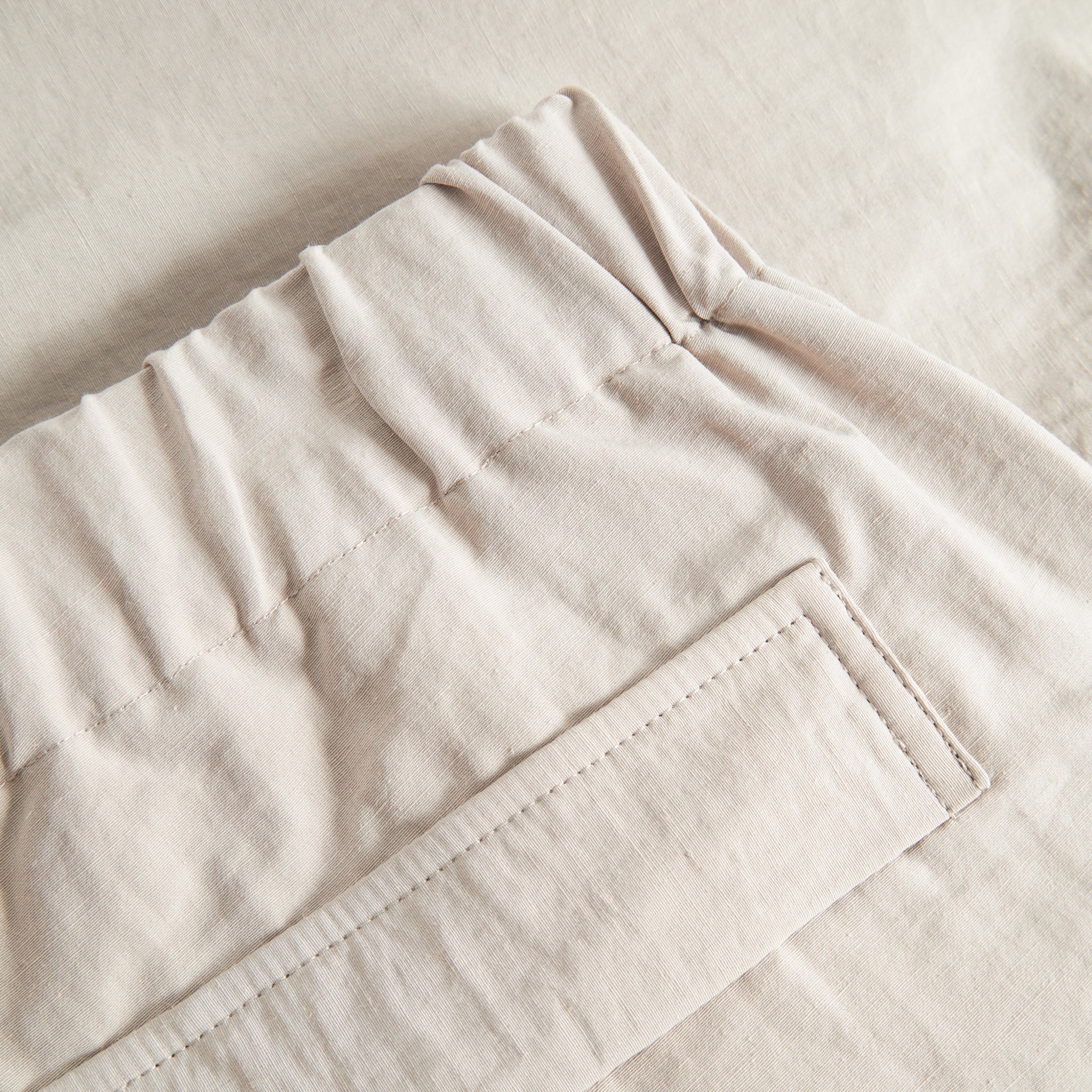 Terra Shorts Cotton Nylon Linen - Greige