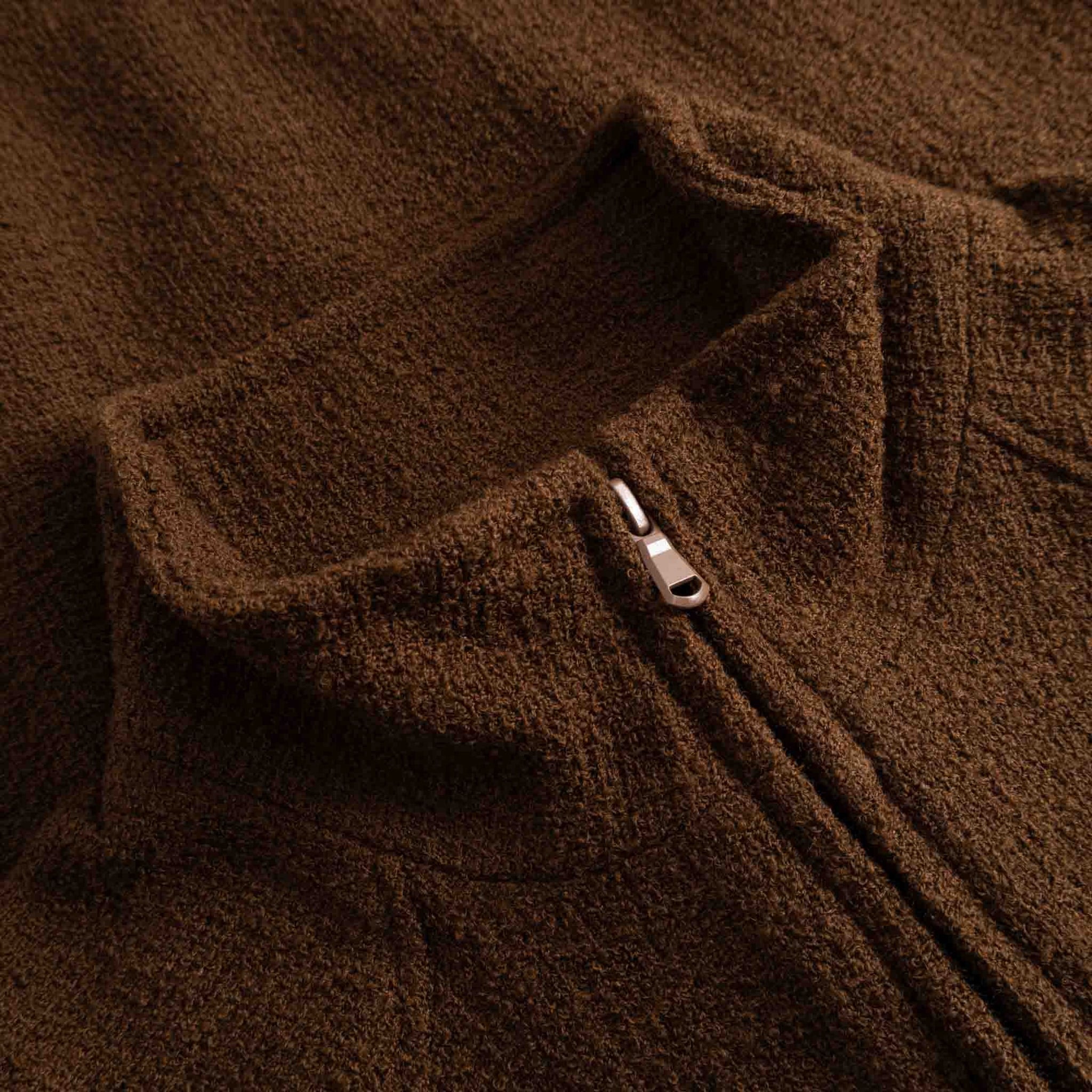 Track J Fantasy Tweed Jacket - Tobacco