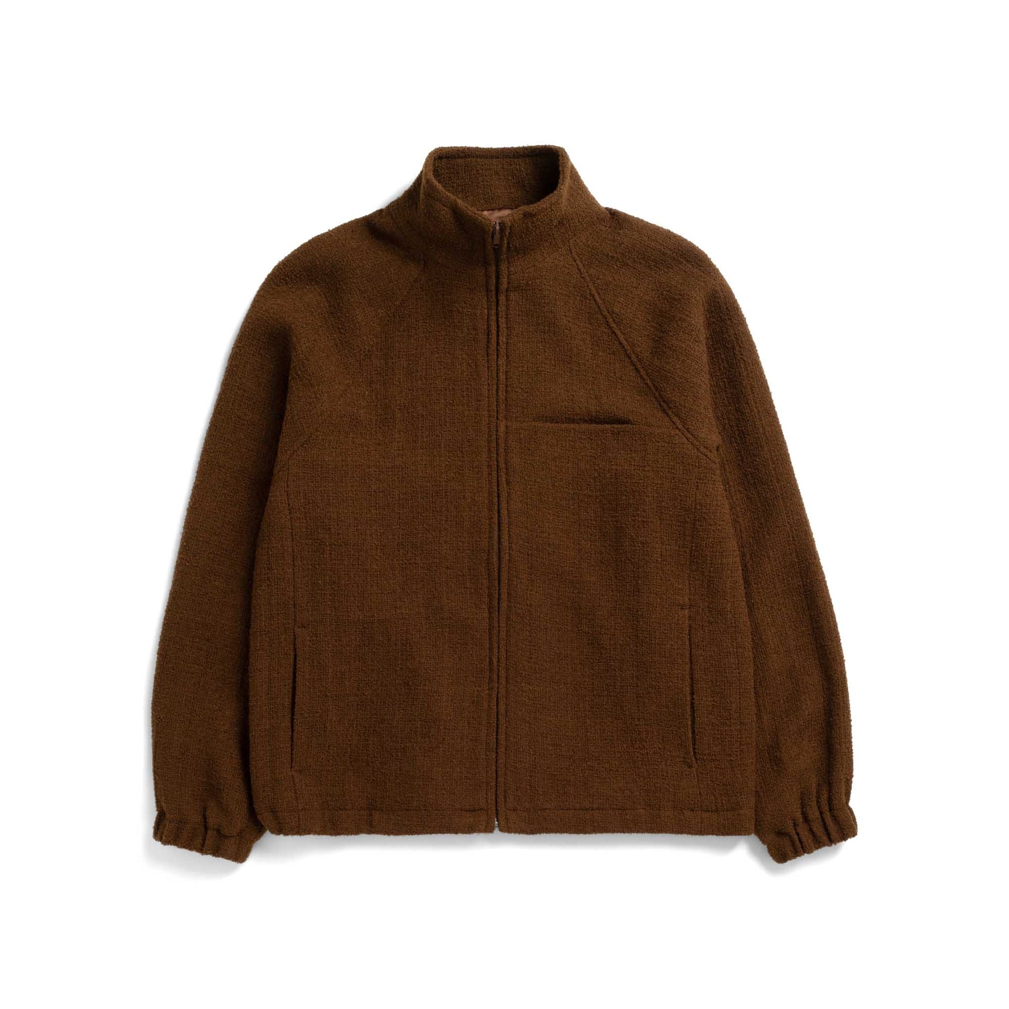 Track J Fantasy Tweed Jacket - Tobacco