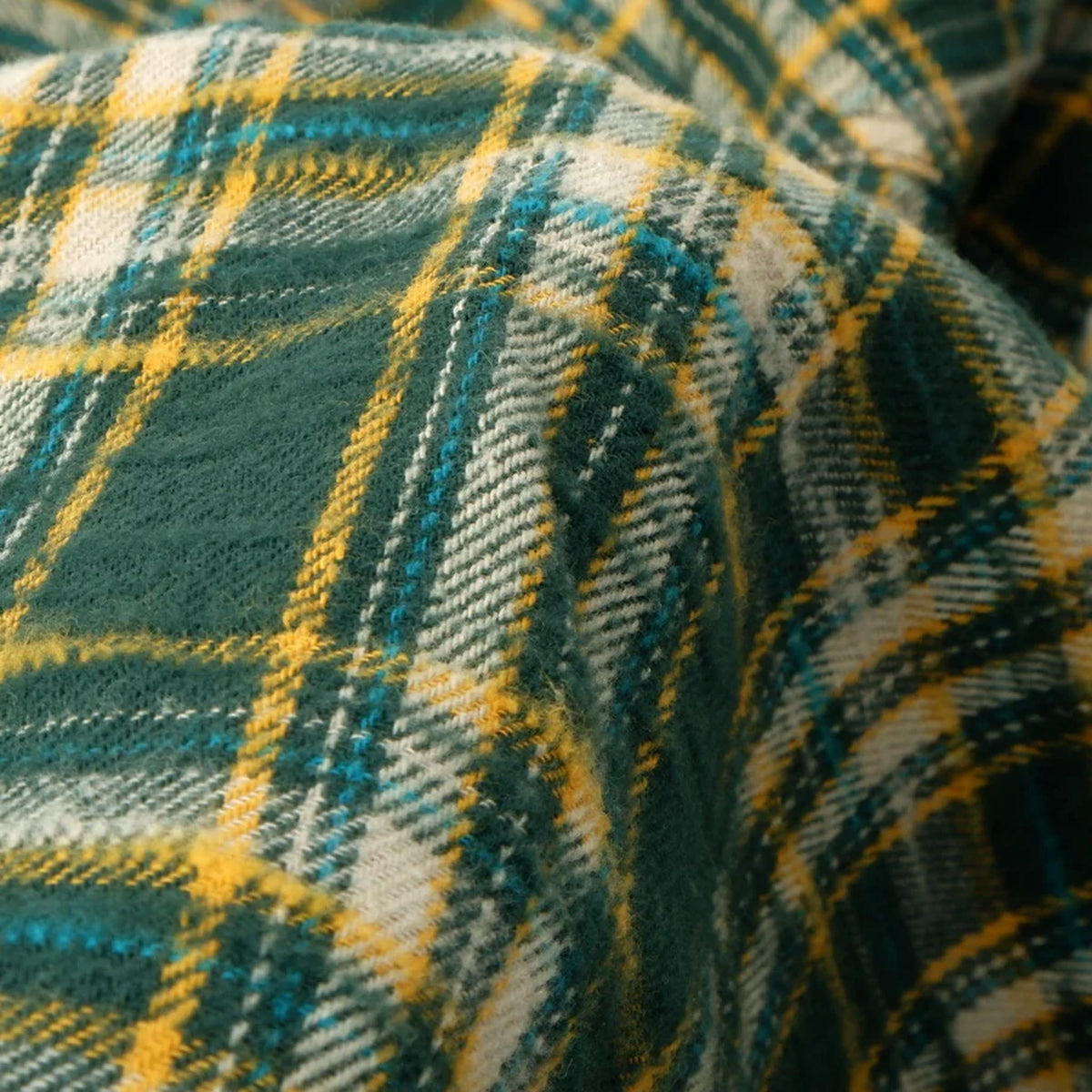 Slubby Flannel Shirt - Green