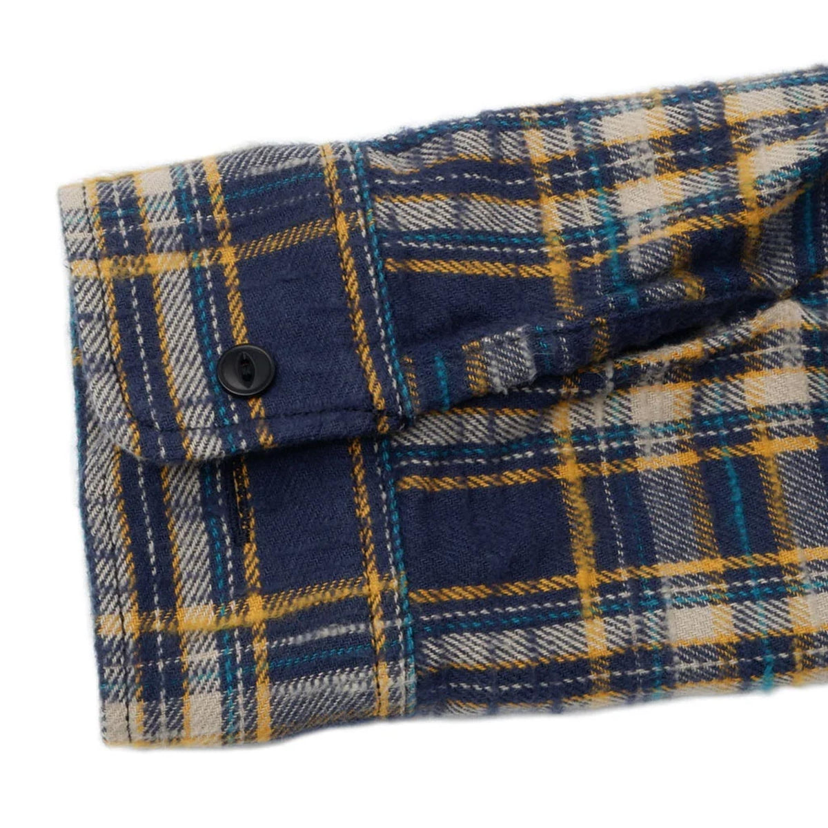 Slubby Flannel Shirt - Navy
