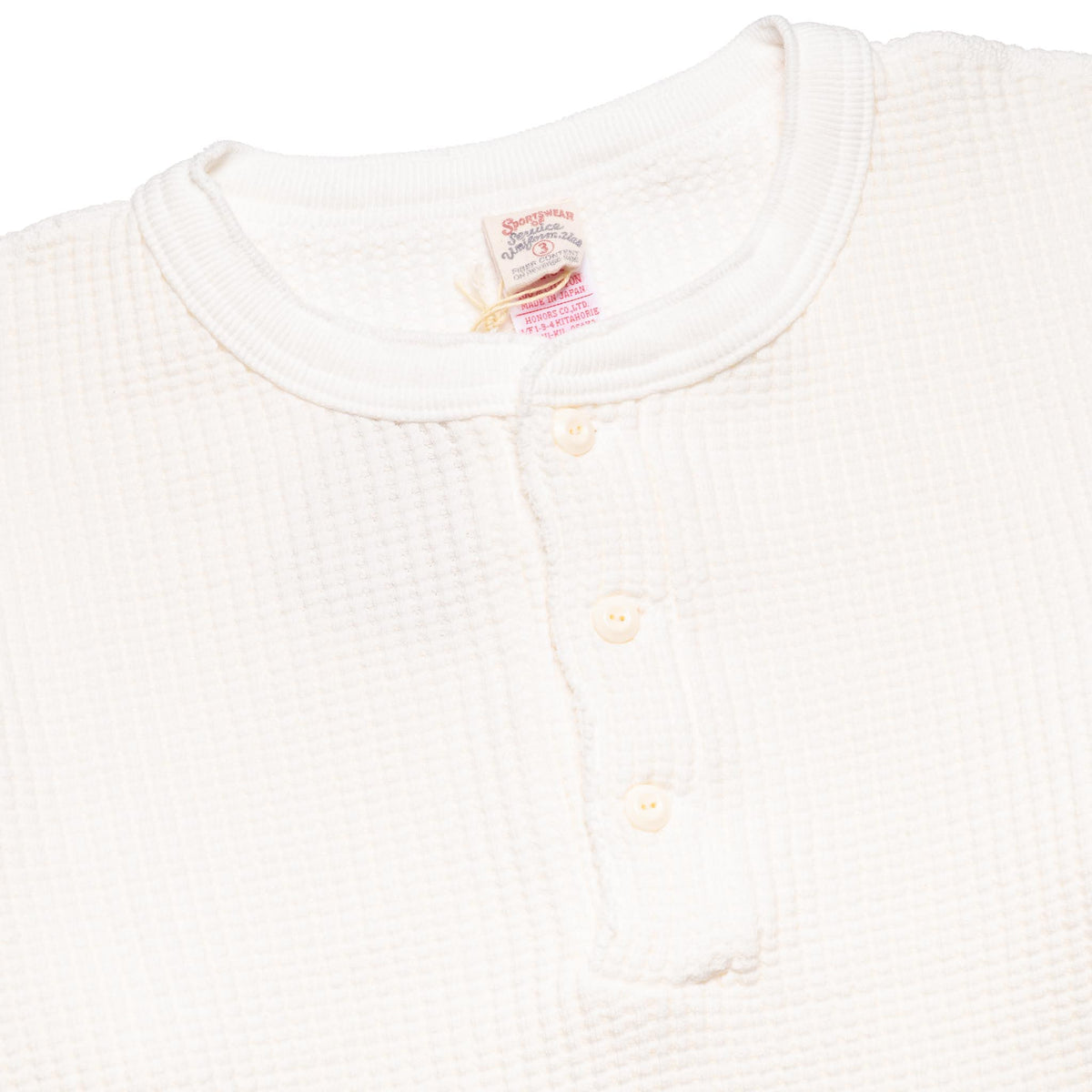 Big Waffle Henley - Off White