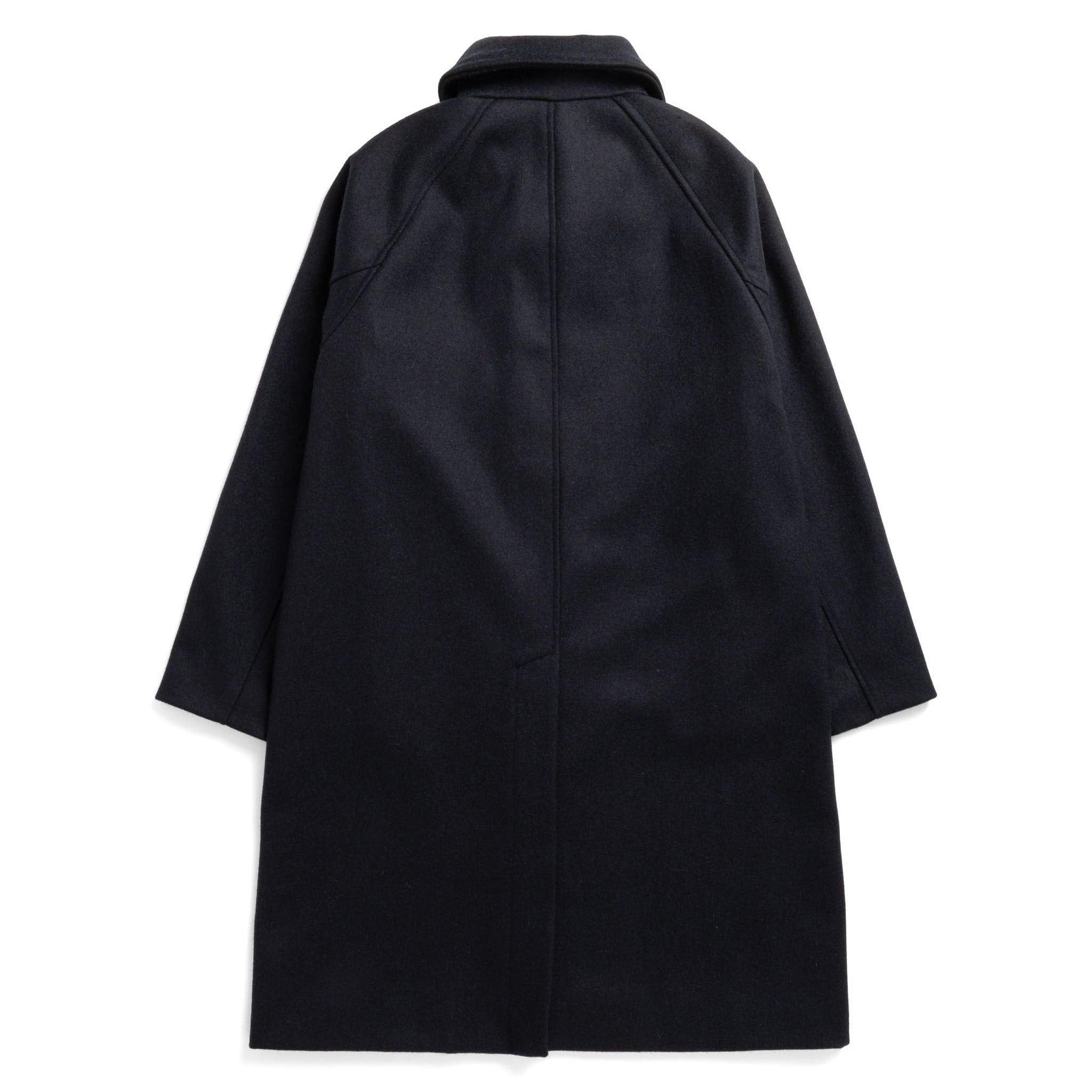 Utile Lined Coat Wool Melton - Midnight