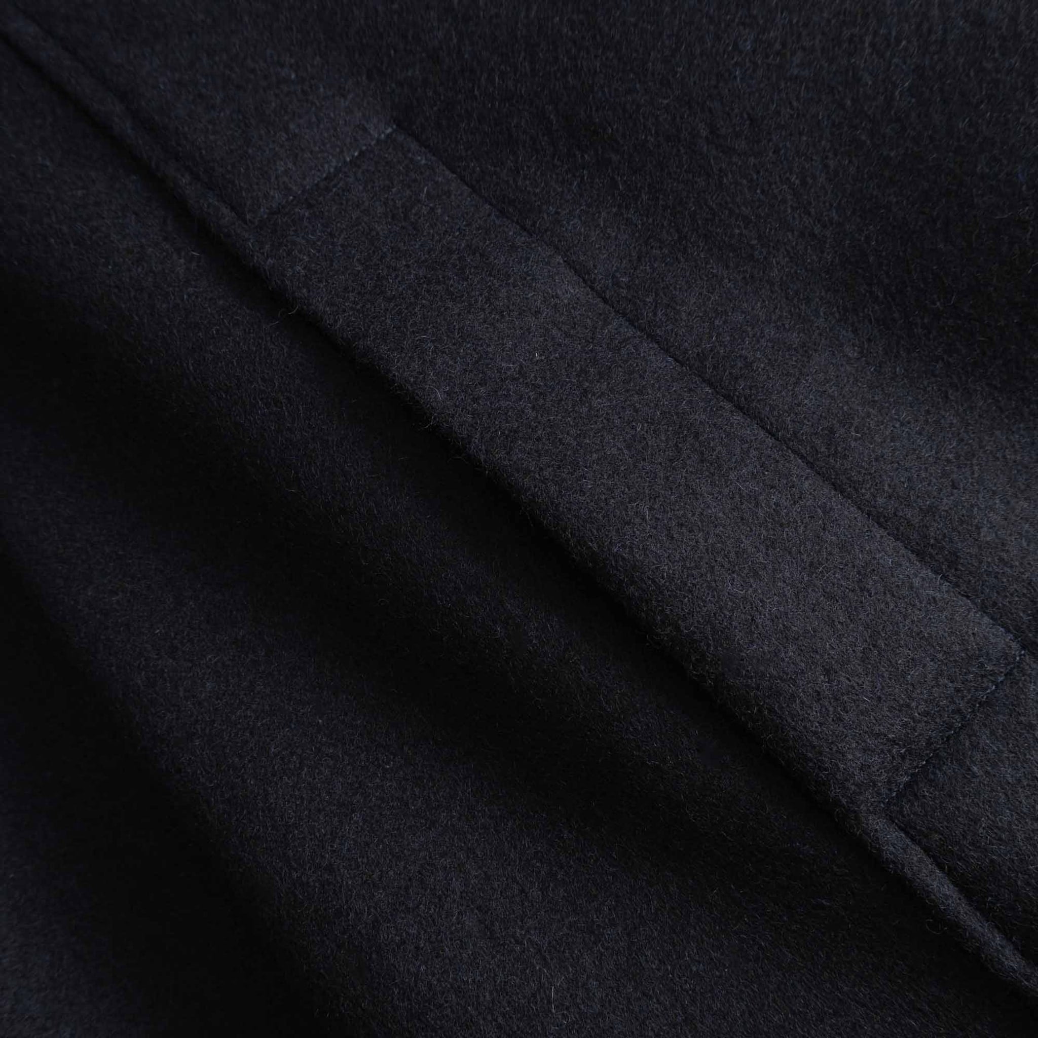 Utile Lined Coat Wool Melton - Midnight
