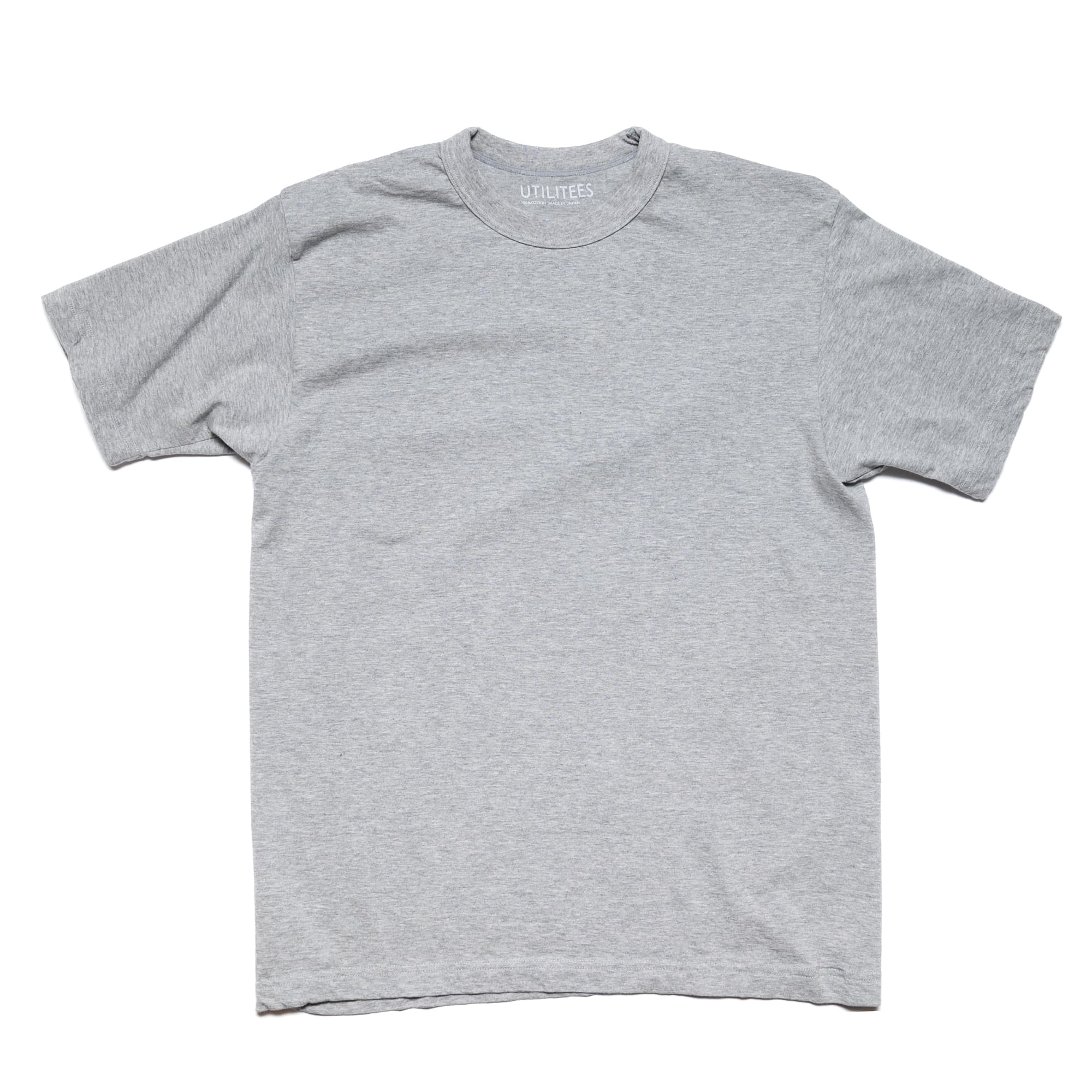 UTIL-GRY 5 5oz Loopwheel Crew Neck T-Shirt - Grey