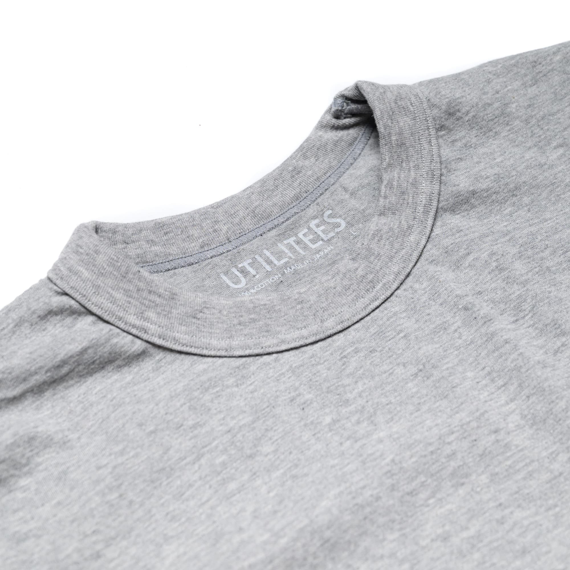 UTIL-GRY 5 5oz Loopwheel Crew Neck T-Shirt - Grey