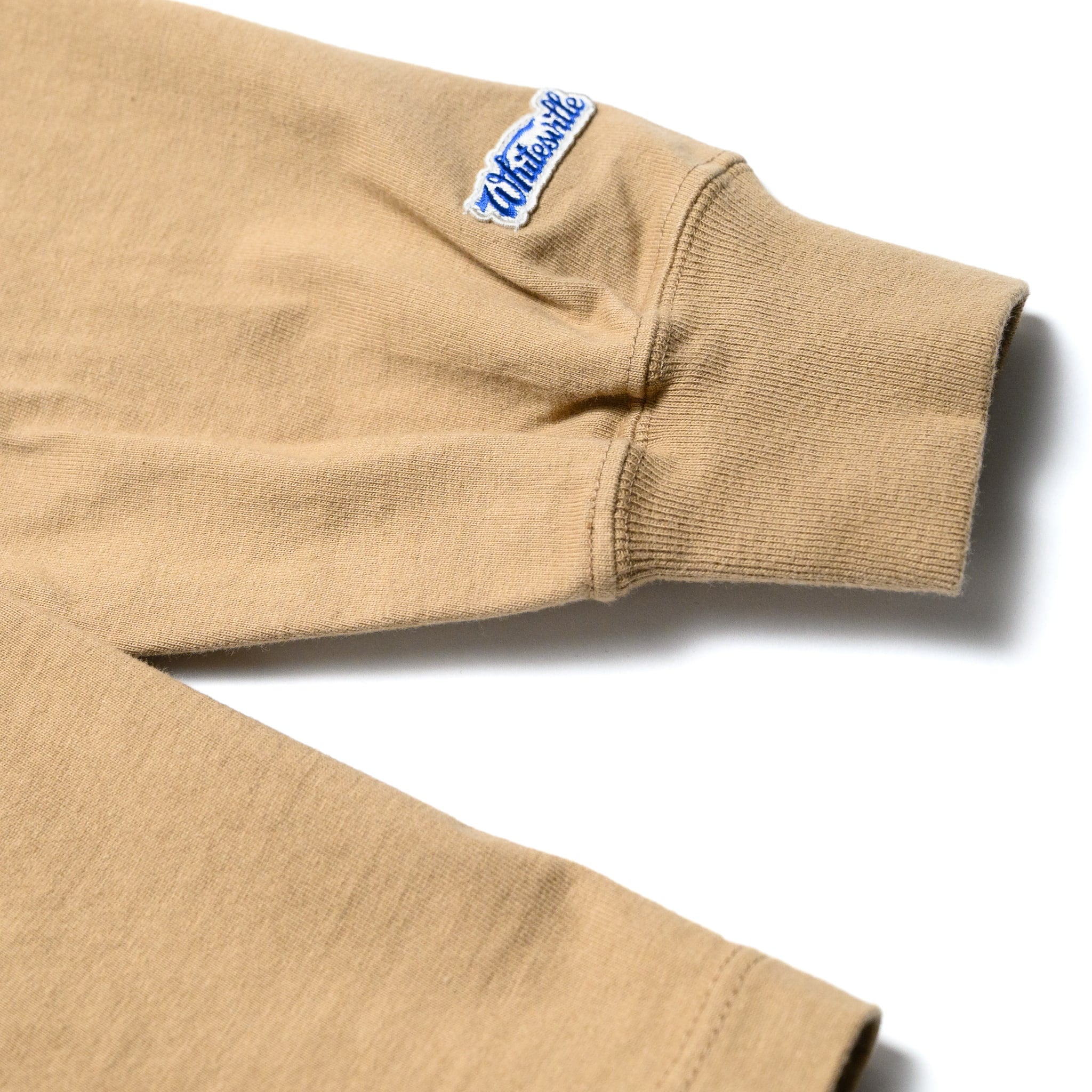 WV68849 Heavyweight Long Sleeve Pocket T-Shirt Beige