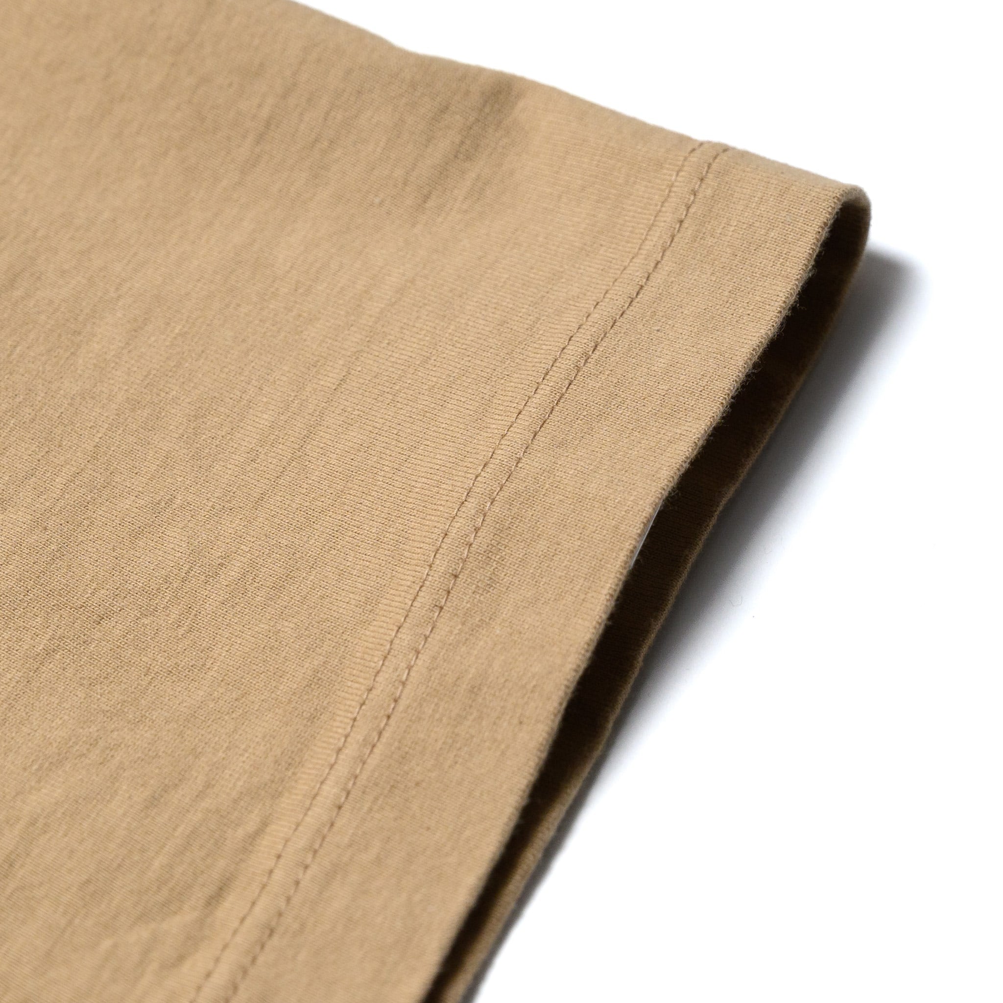WV68849 Heavyweight Long Sleeve Pocket T-Shirt Beige