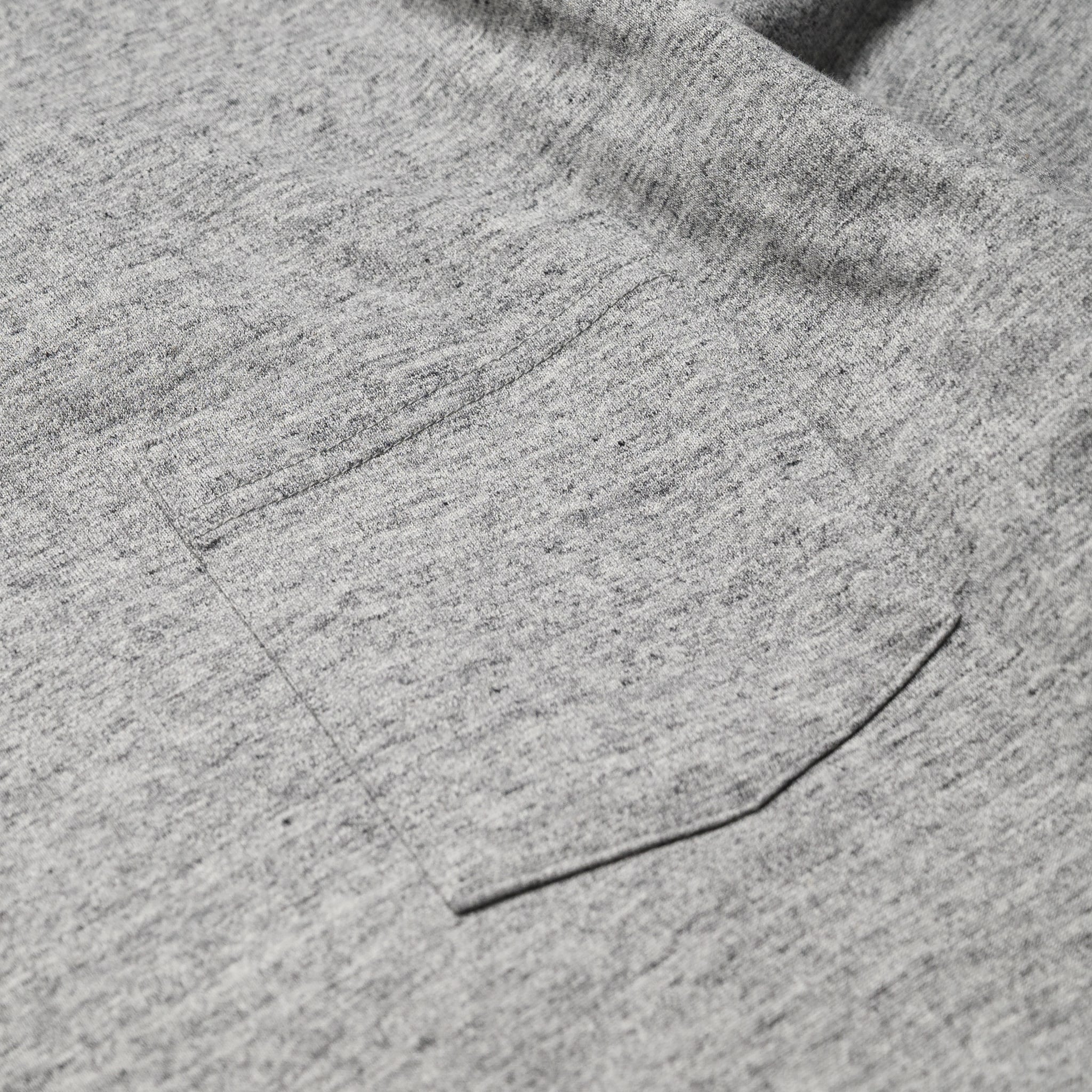 WV68849 Heavyweight Long Sleeve Pocket T-Shirt Heather Grey