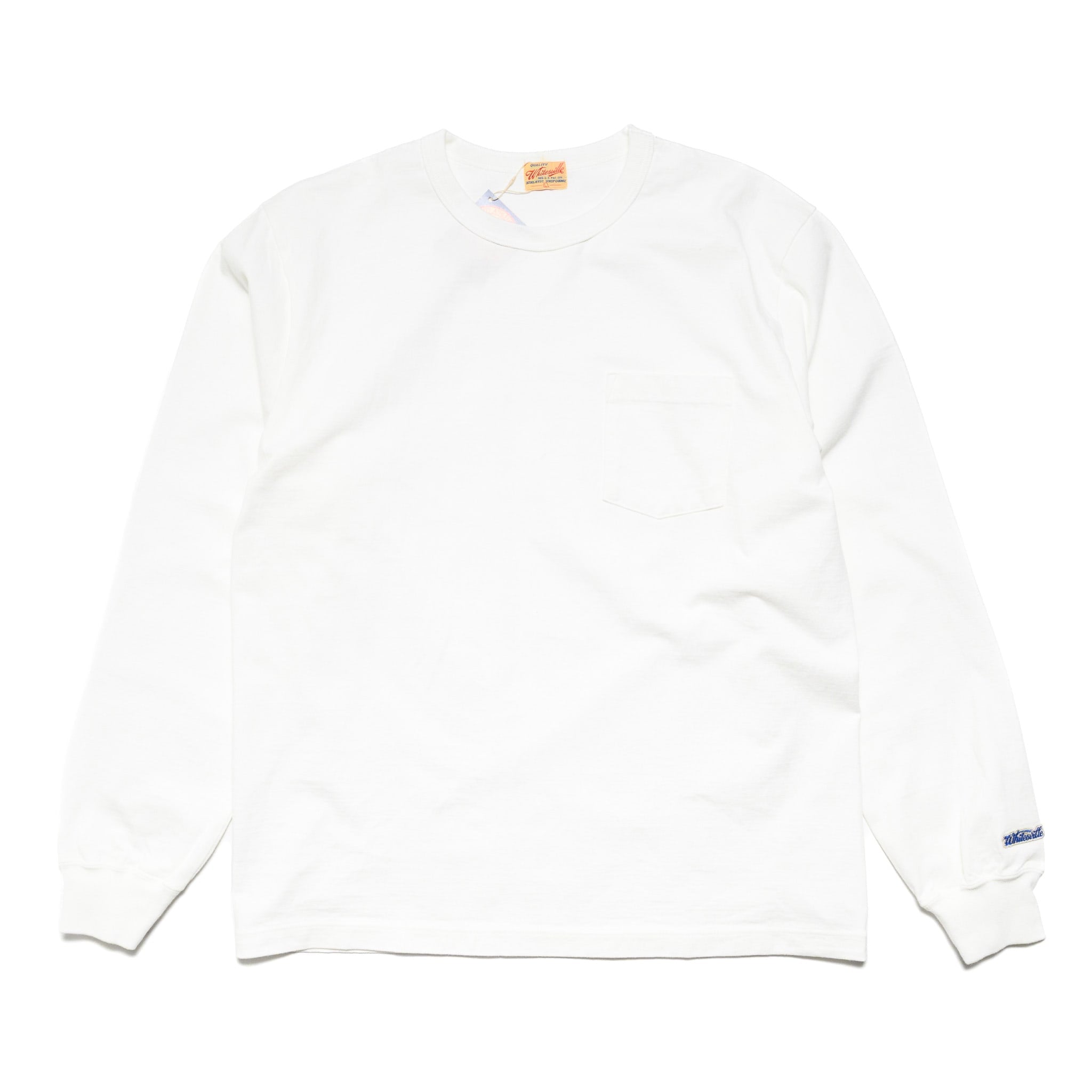 WV68849 Heavyweight Long Sleeve Pocket T-Shirt White