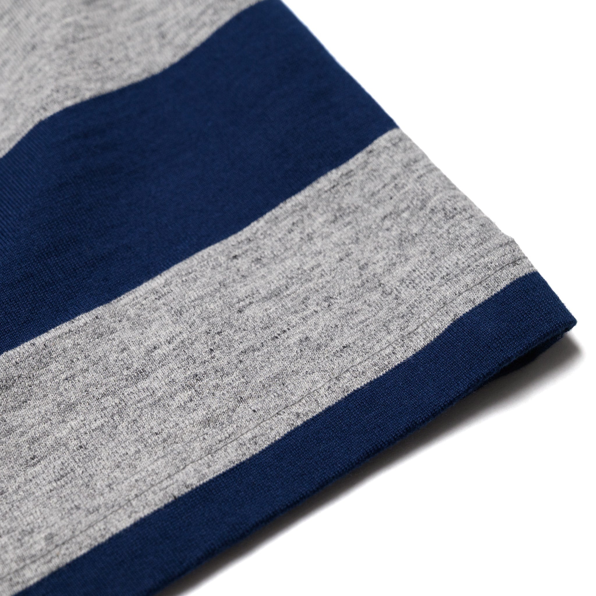 WV79147 Border T-Shirt Heather Grey/Navy