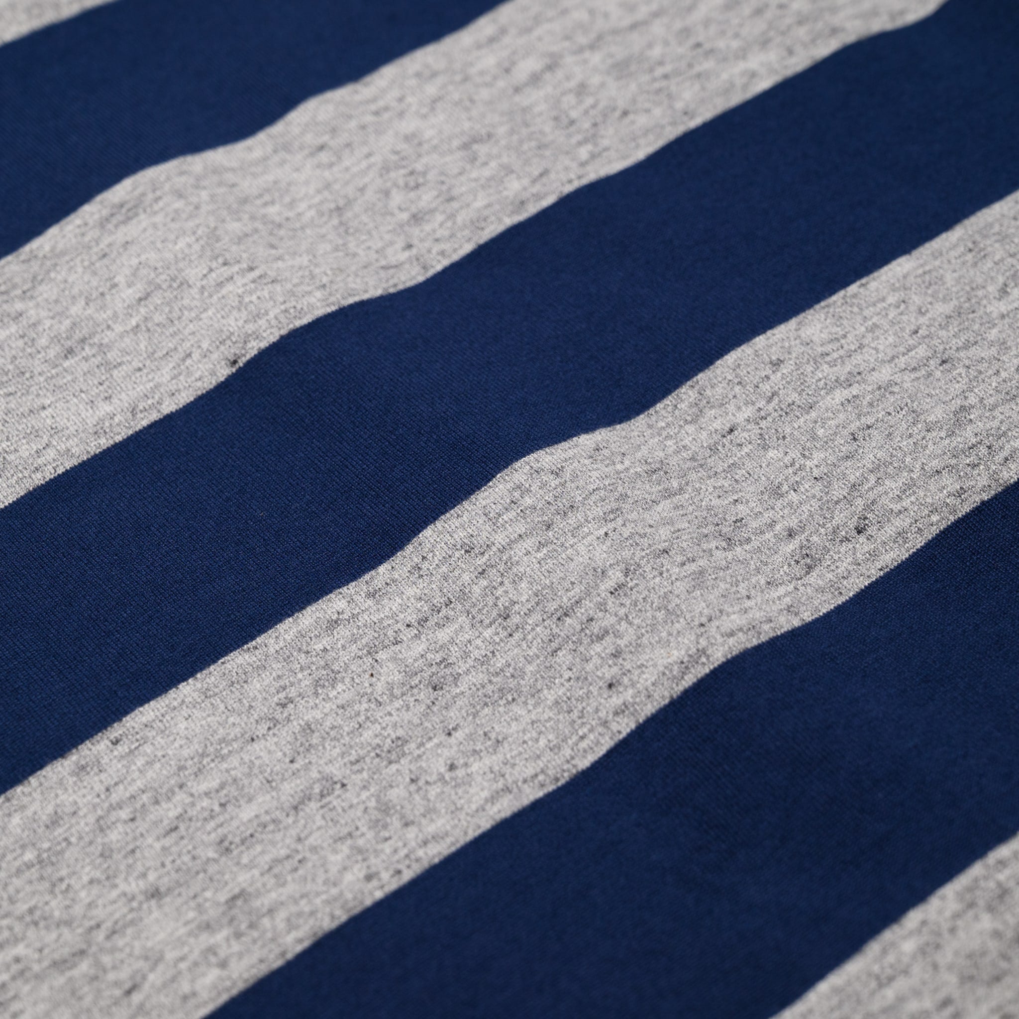 WV79147 Border T-Shirt Heather Grey/Navy