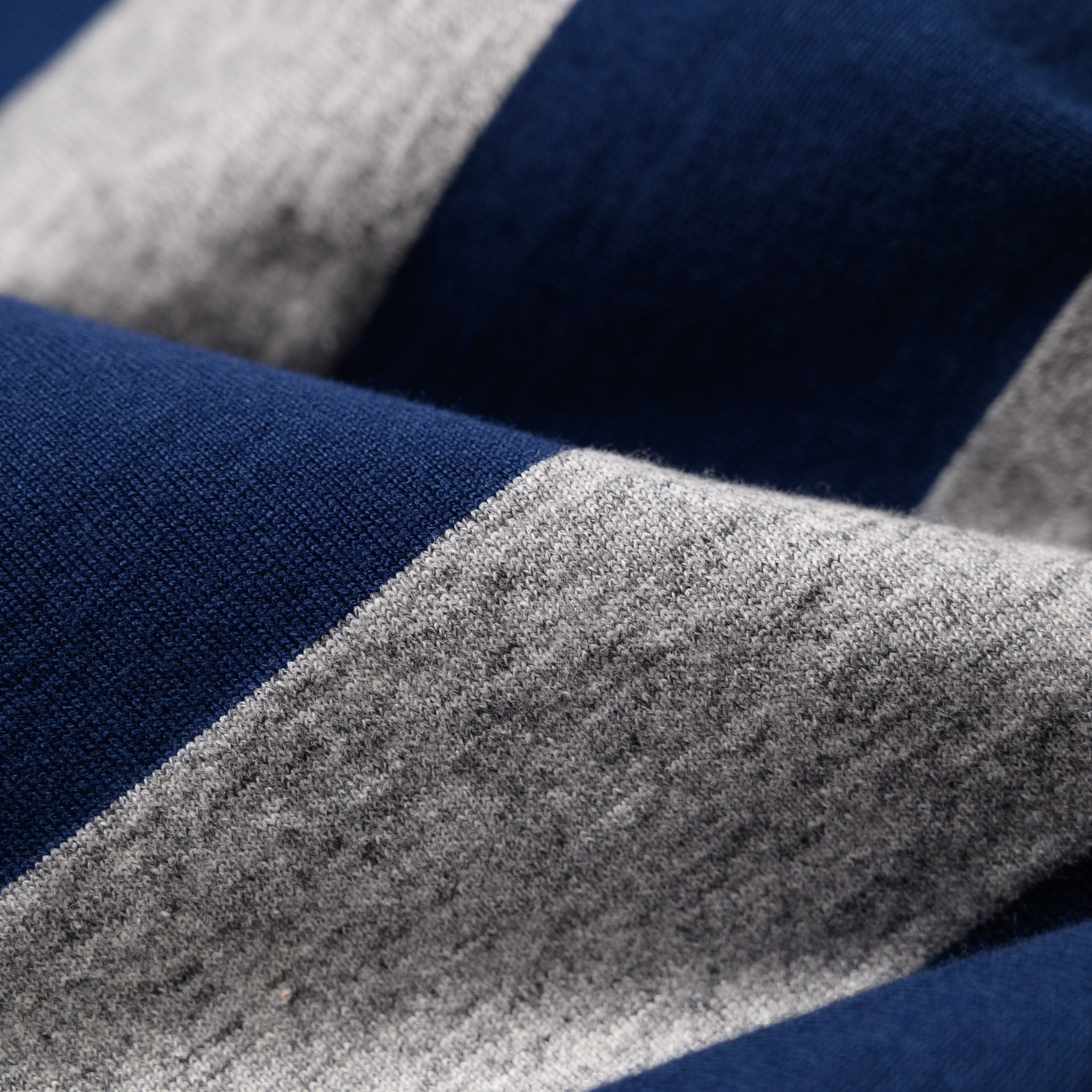 WV79147 Border T-Shirt Heather Grey/Navy