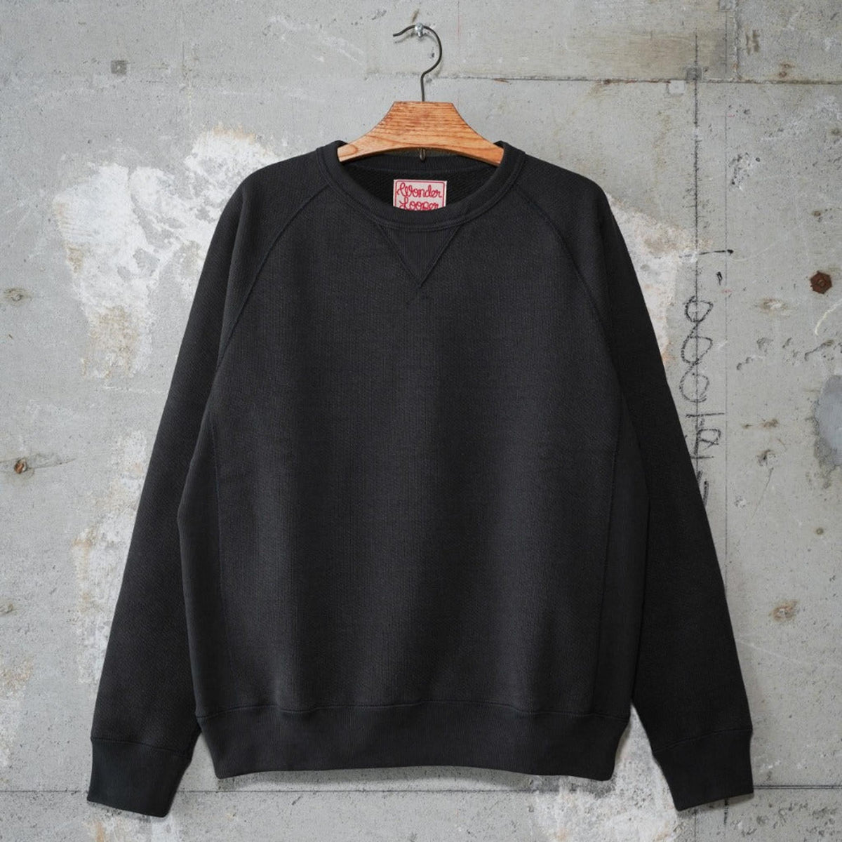 Pullover Crewneck - Double Heavyweight French Terry - Sumi Black