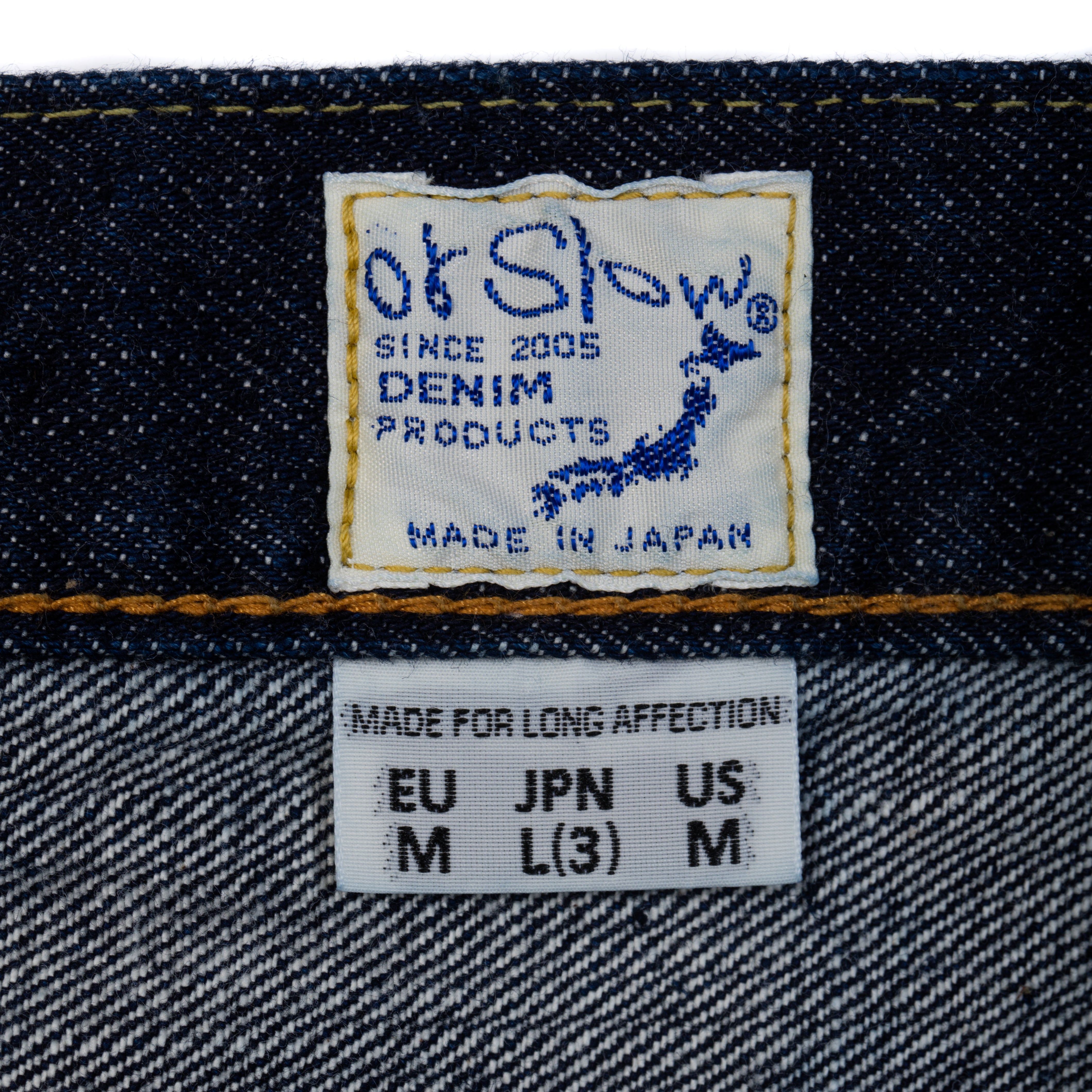 105 Standard Fit Selvedge Denim One Wash
