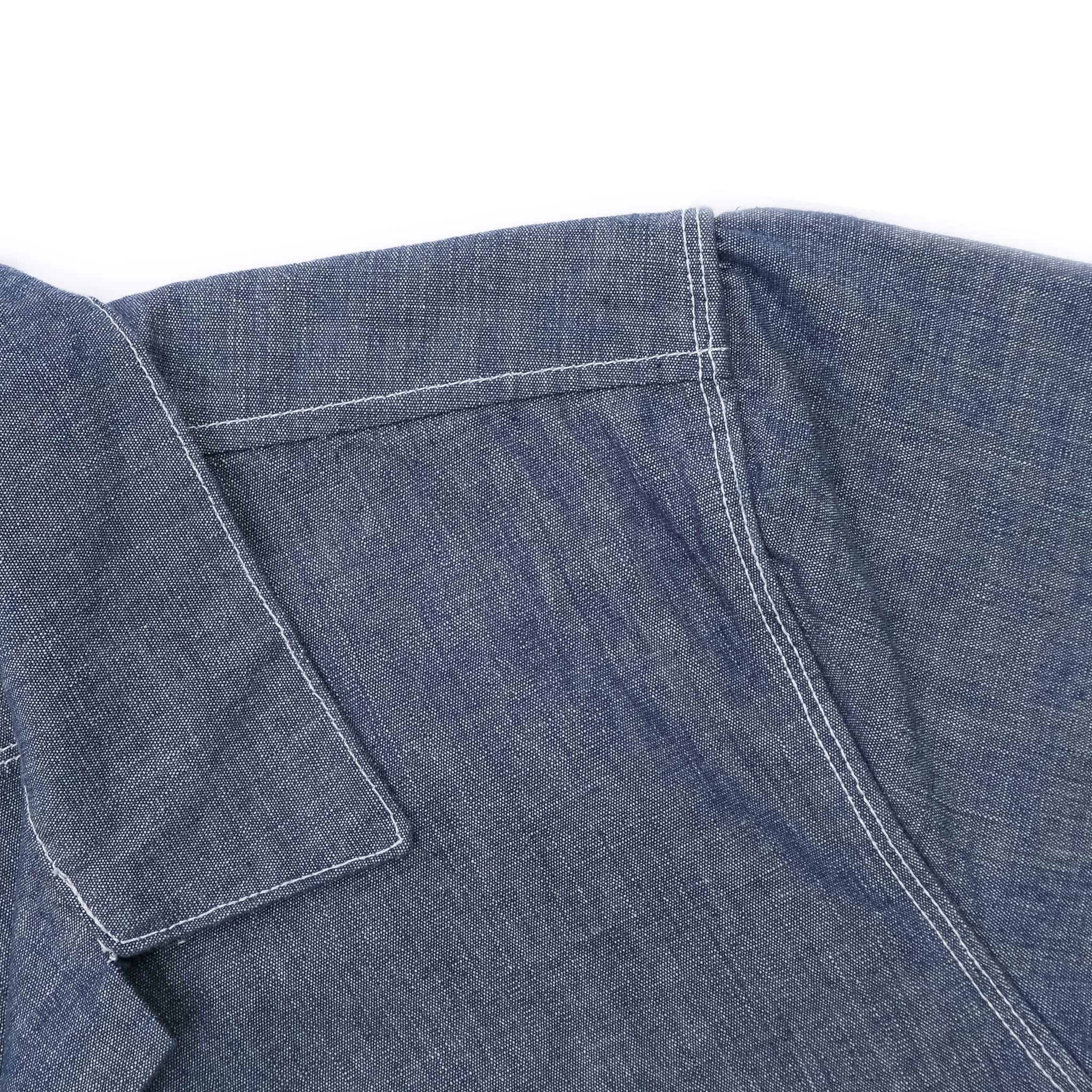 Freenote Cloth Dayton Short Sleeve Chambray Shoulder Detail
