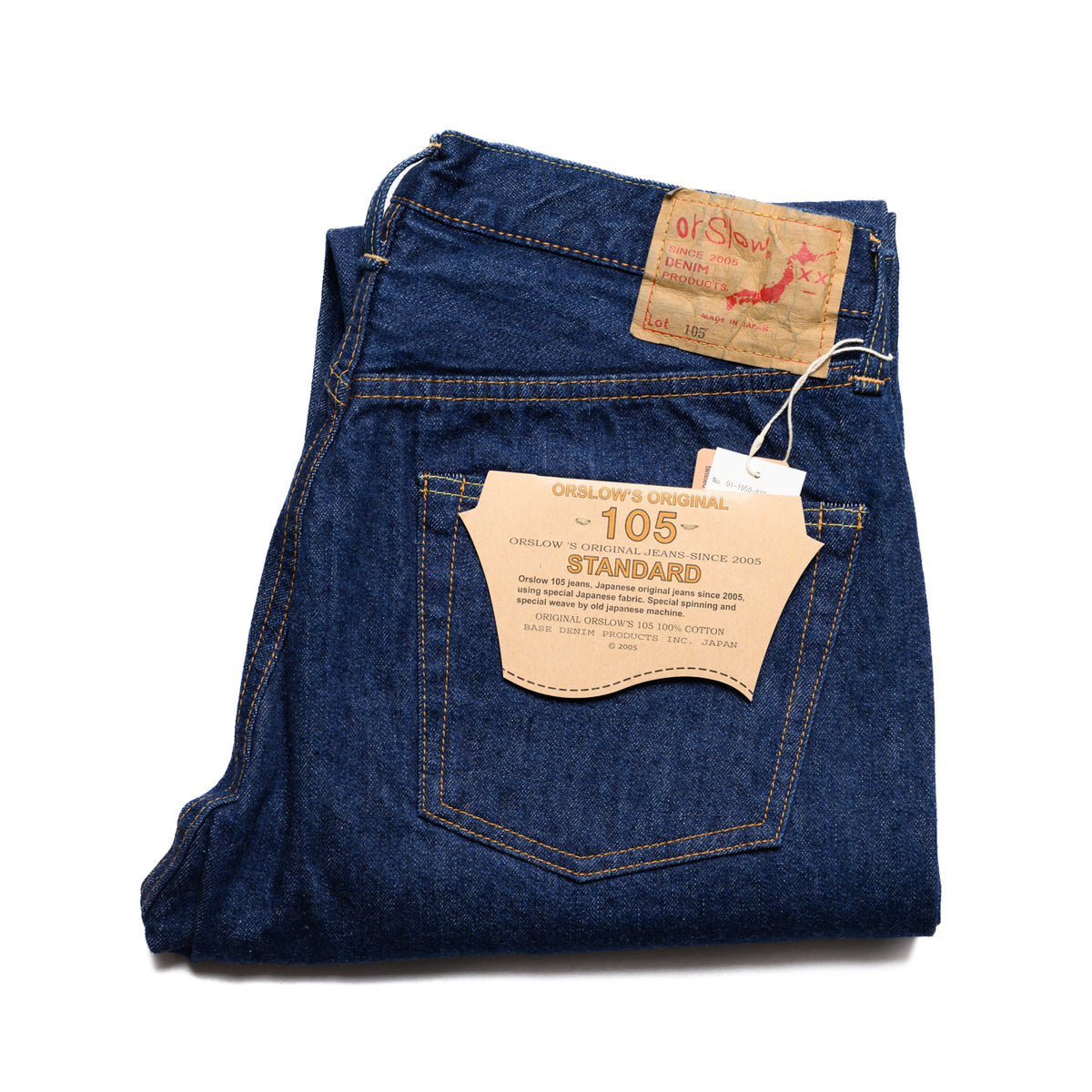orSlow 105 Standard Fit One Wash | BlackBlue