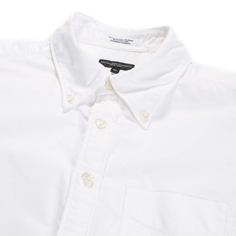 Engineered Garments 19 Century BD Shirt White Cotton Oxford Collar Detail