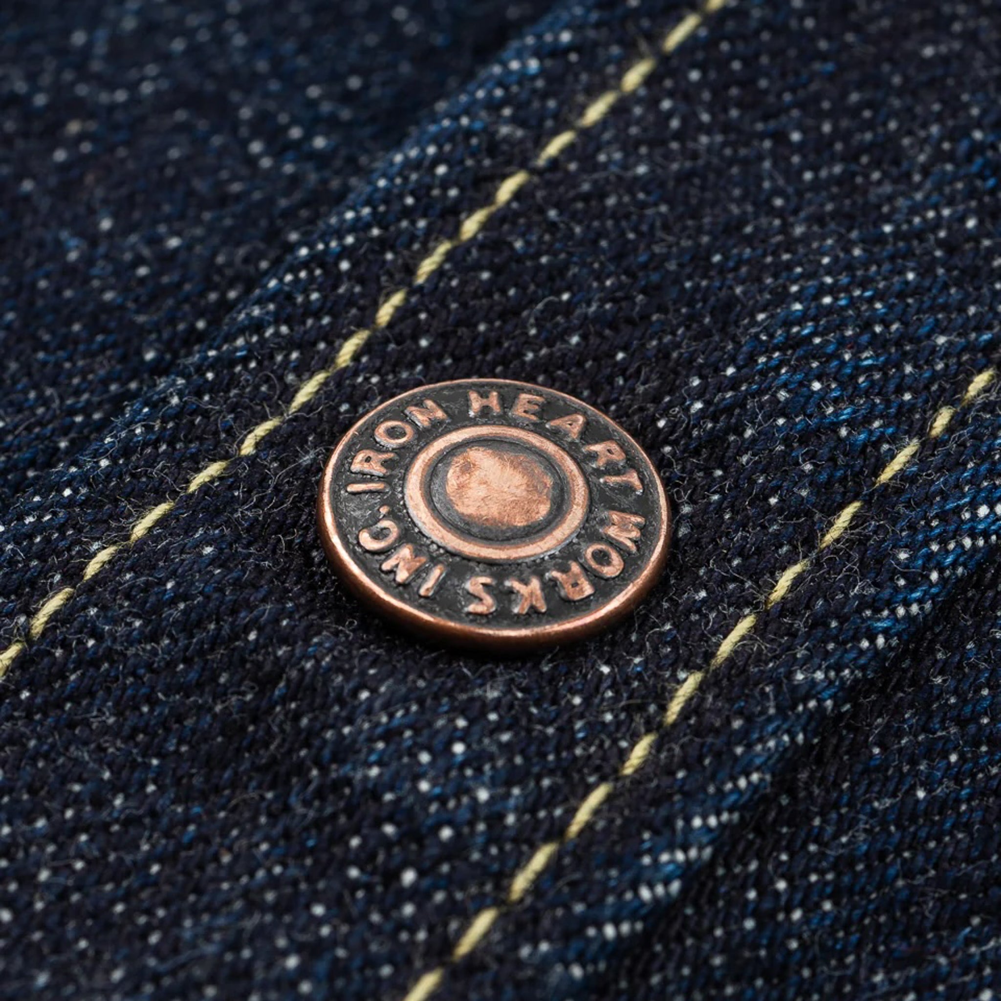 IHSH-427-IND 16oz Selvedge Denim CPO Shirt - Indigo