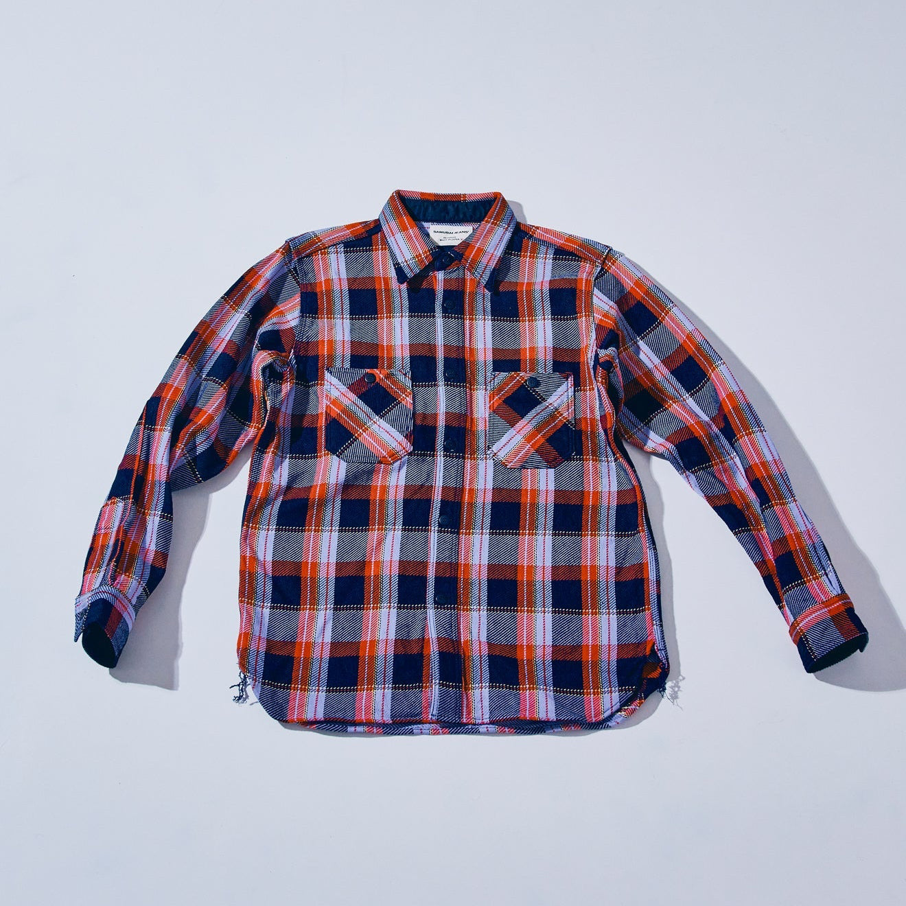 SIN25-01W Heavy Indigo Flannel - Purple