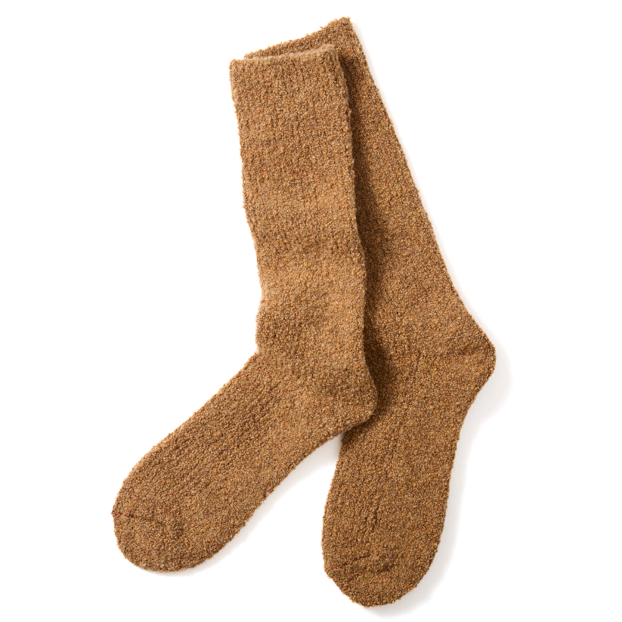 R1636 Merino Boucle Socks - Camel