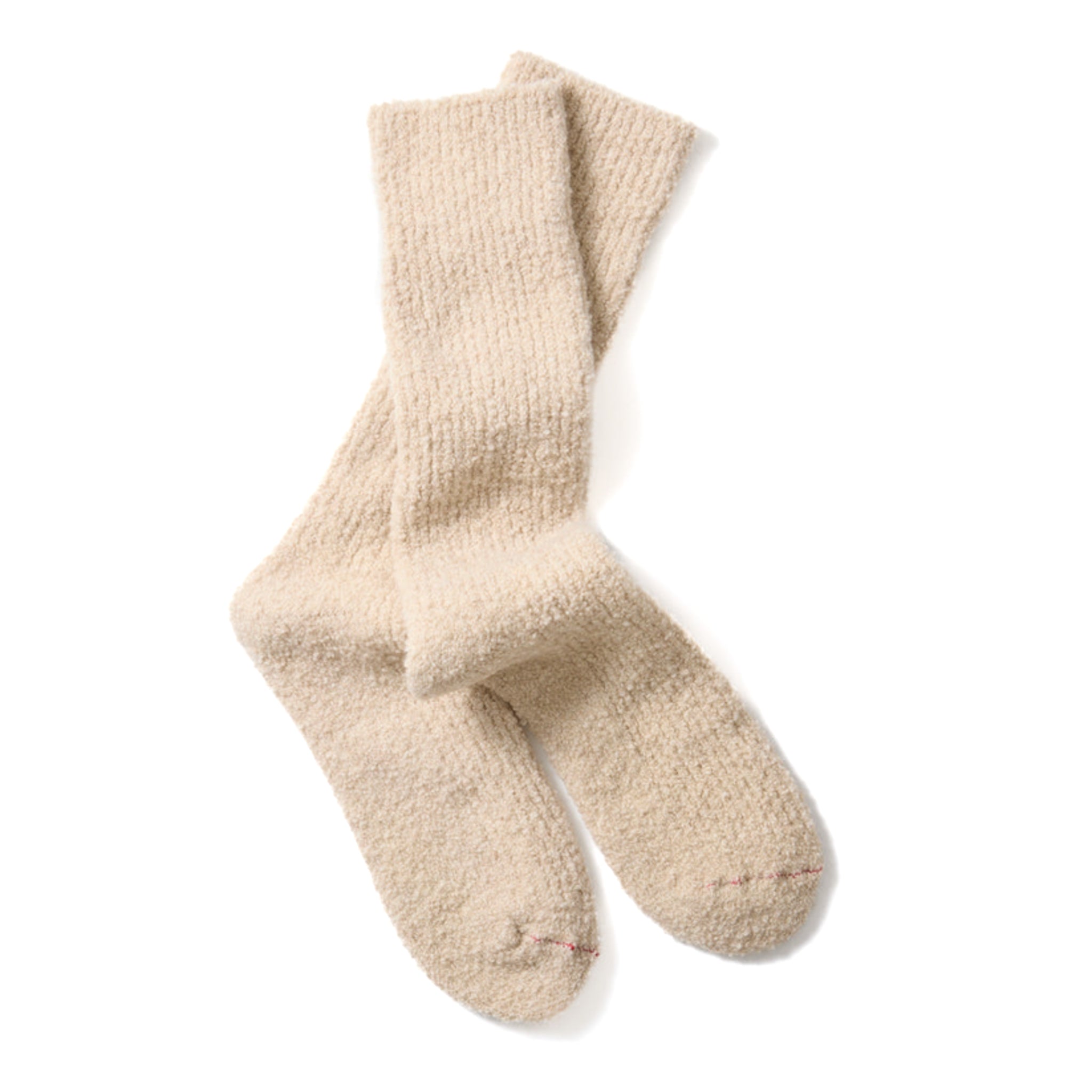 R1636 Merino Boucle Socks - Ecru