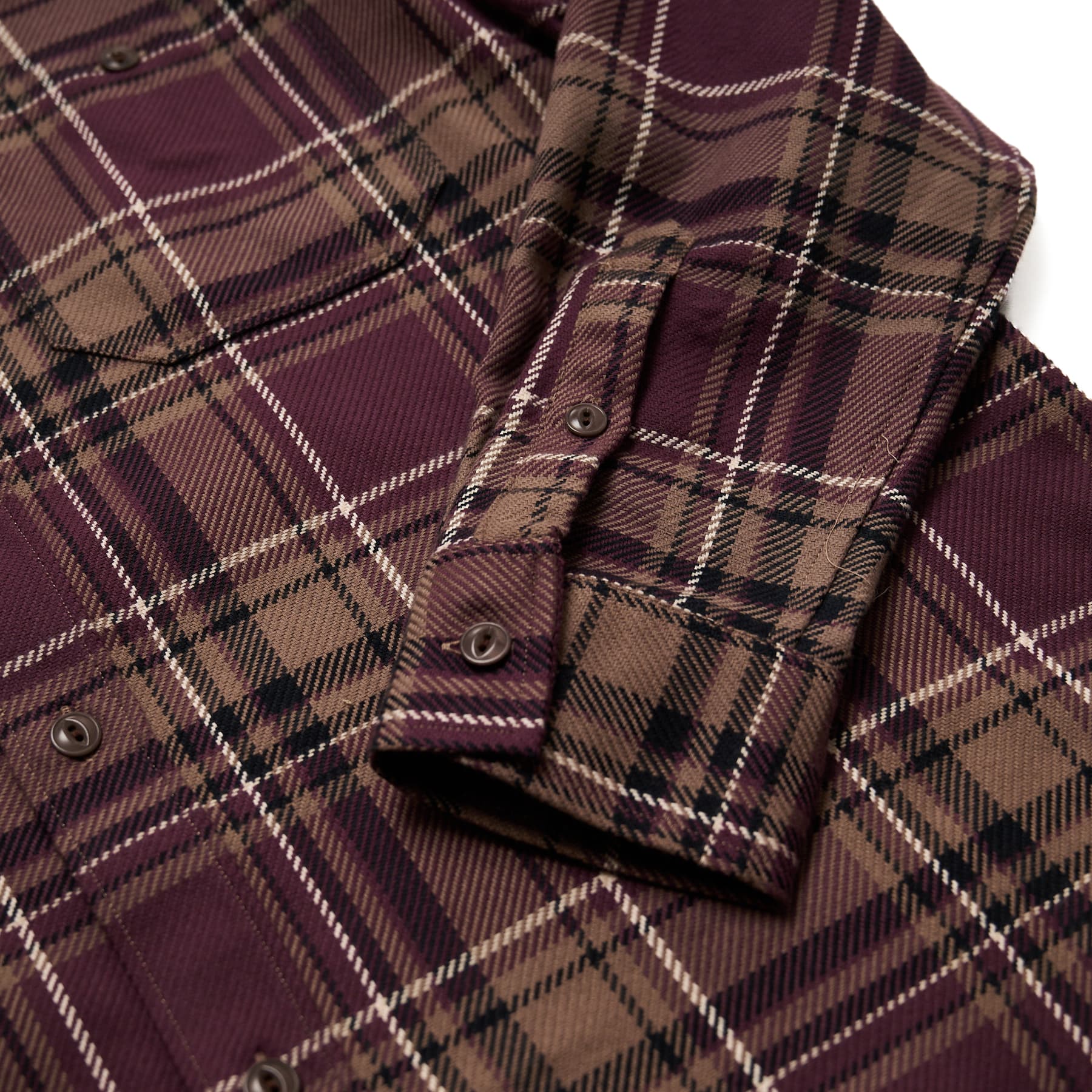 Utility Flannel - Burgundy Oak Plaid