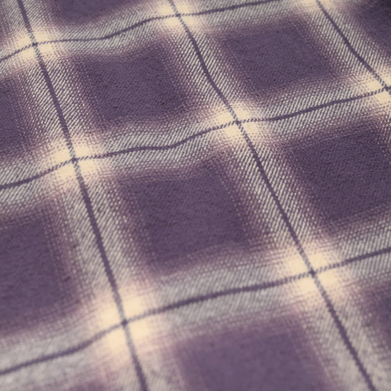 3sixteen Utility Shirt Faded Lilac Fabric Close Up